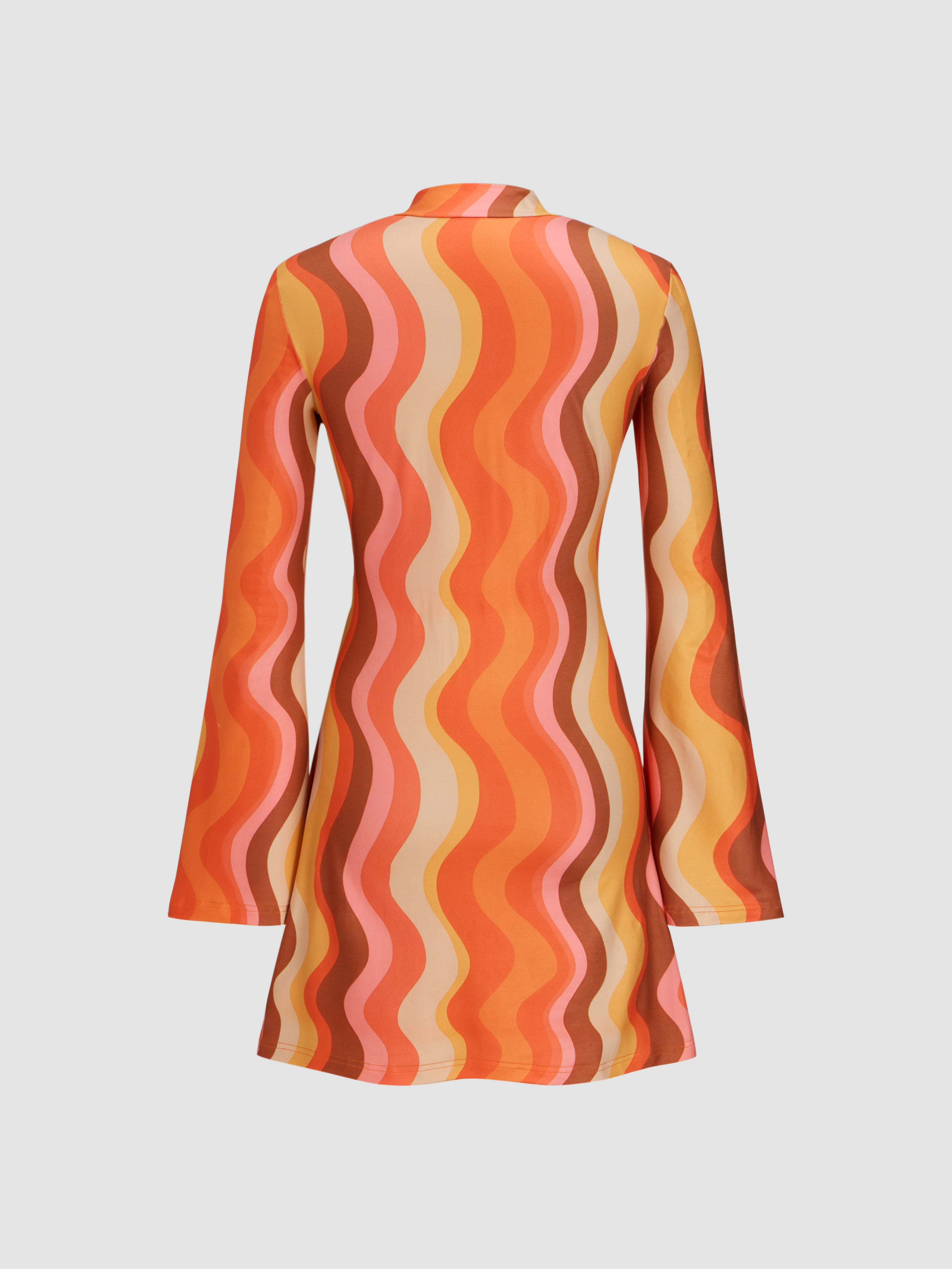 DECEMBERMAY Stripe logo highneck knit