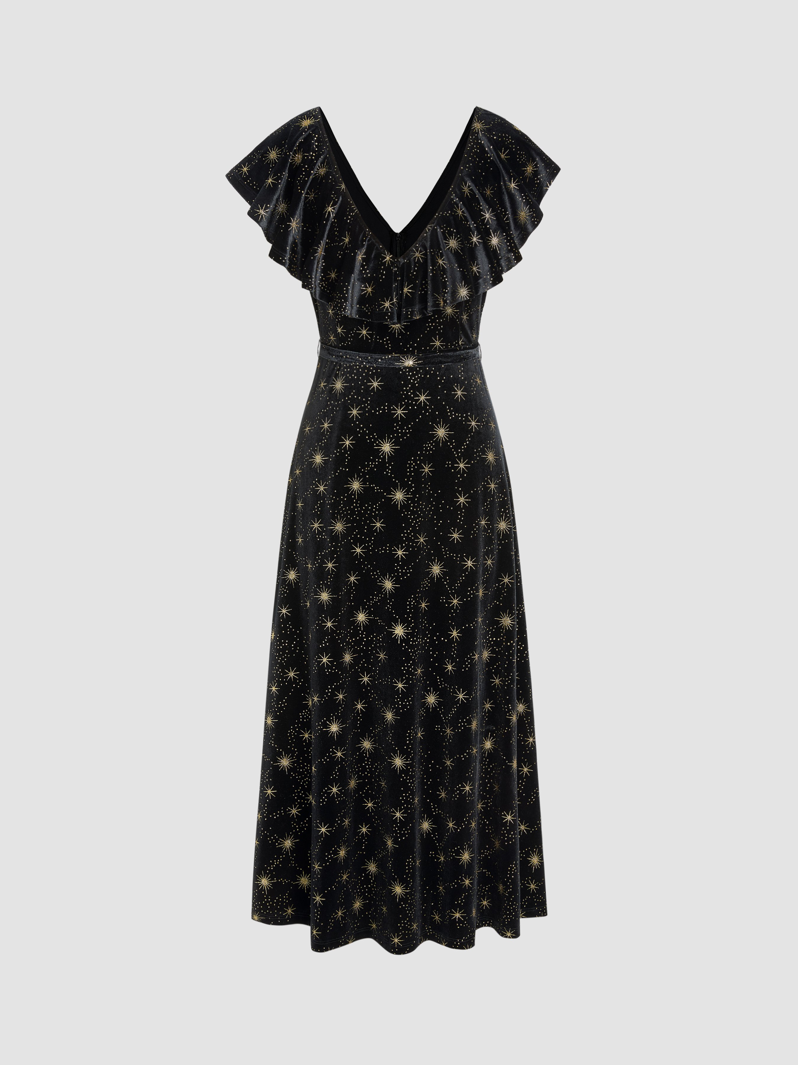 knee length dresses for ladies Clydie White Floral Cap Sleeve Midi Dress - US 10