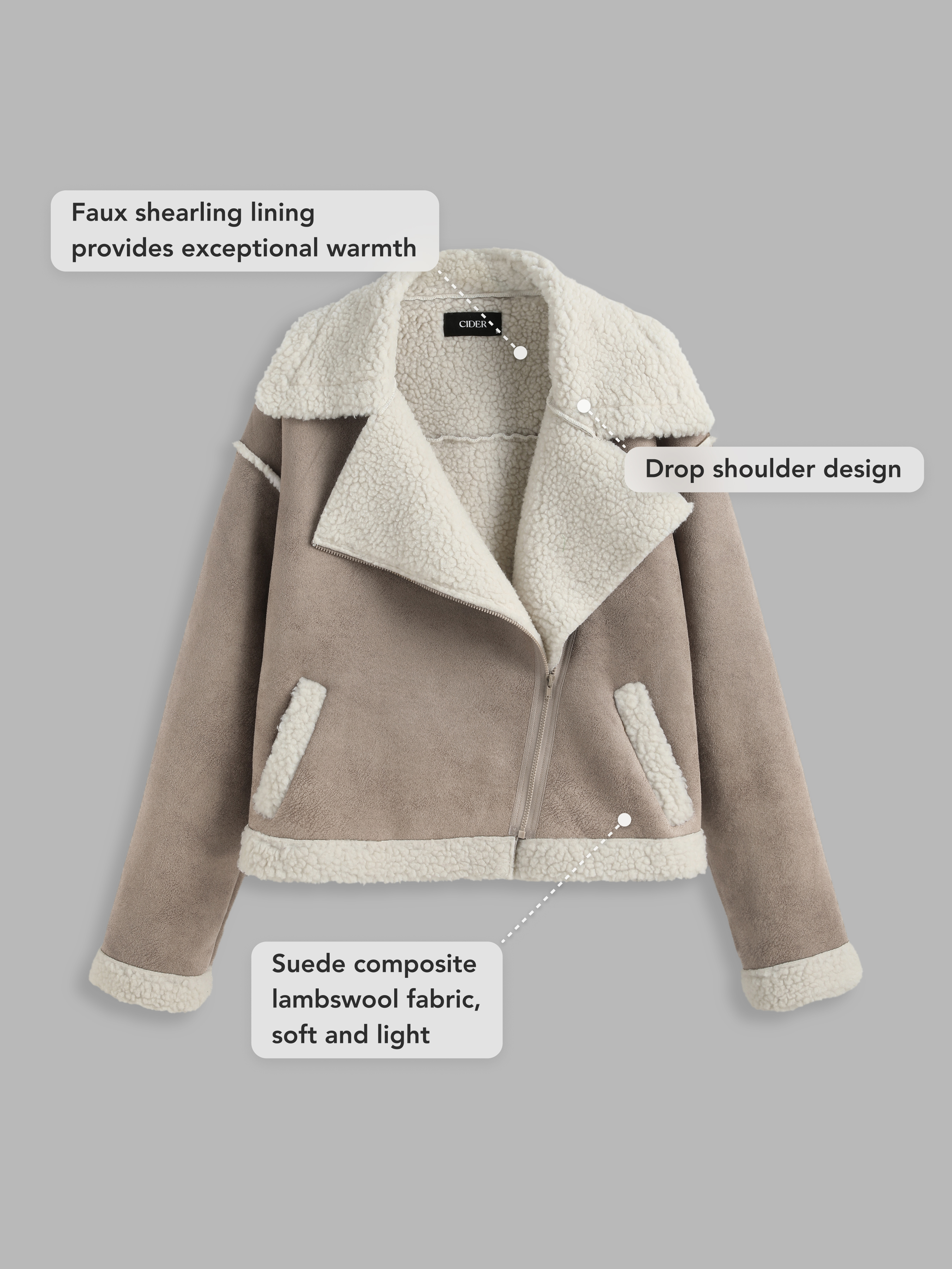 Faux Sherpa Jacket