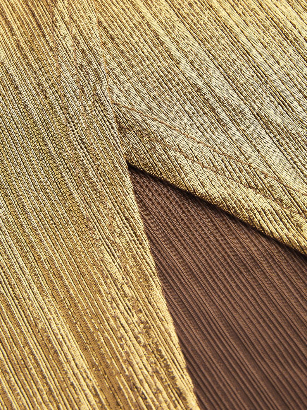  Metallic V-Ausschnitt Einfarbig Gerafftes Midikleid