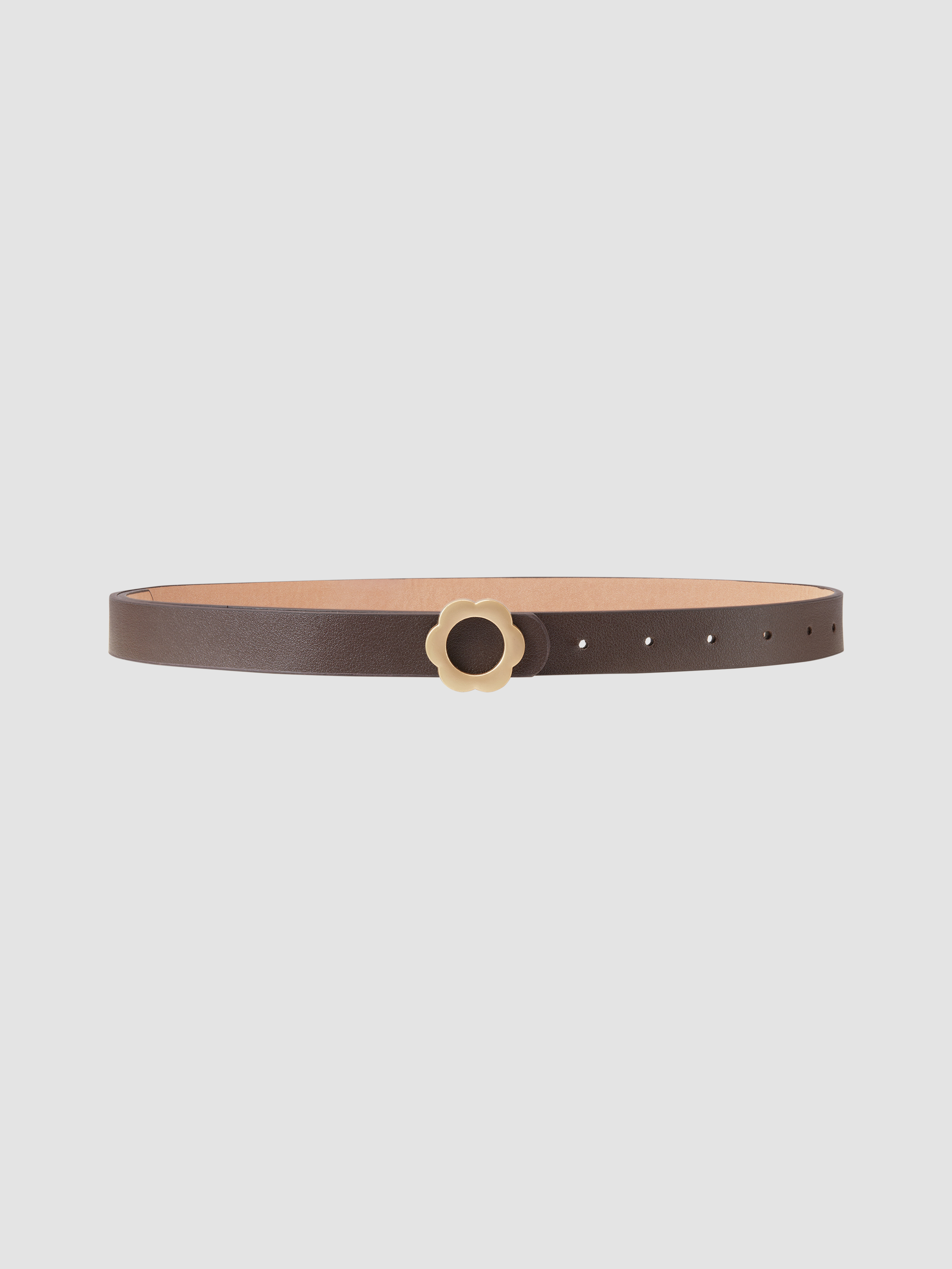 Flower Buckle Belt - Cider