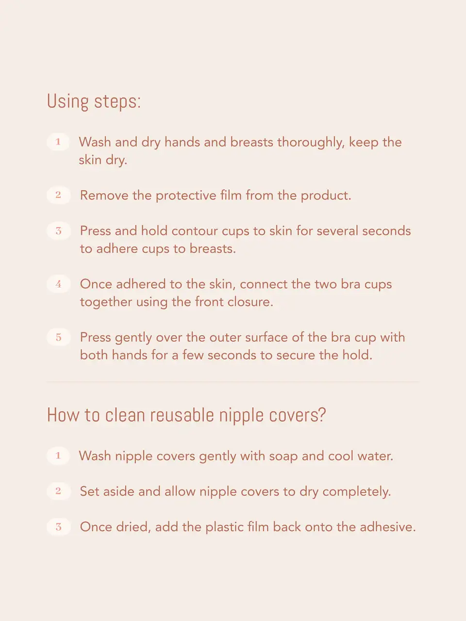 Reusable Adhesive Push Up Nipple Cover - Cider