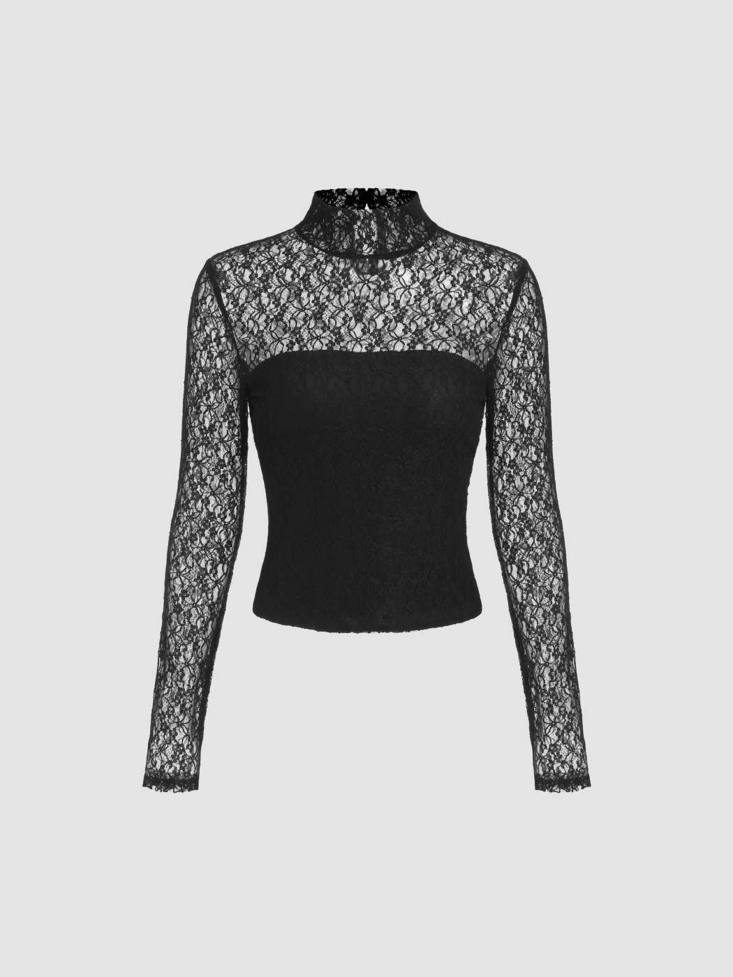 Shirt Bianca Magliette Pizzo Maniche Lunghe Maglia In Pizzo A