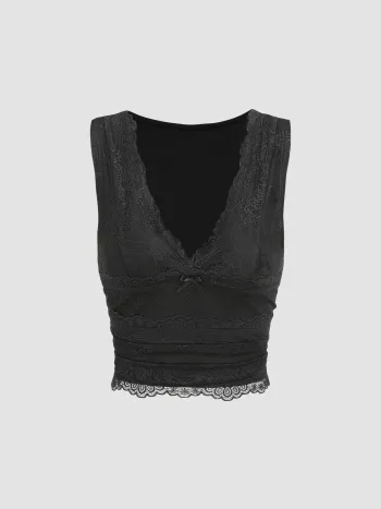 Lace Crop Tank Top