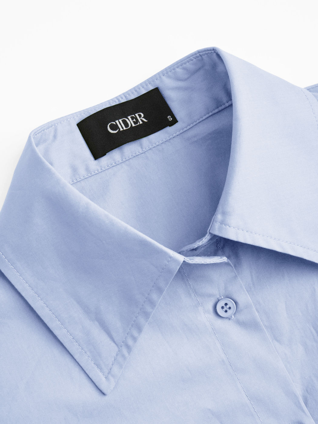 Kragen, einfarbig, Tasche Kurzärmliges Crop-Shirt