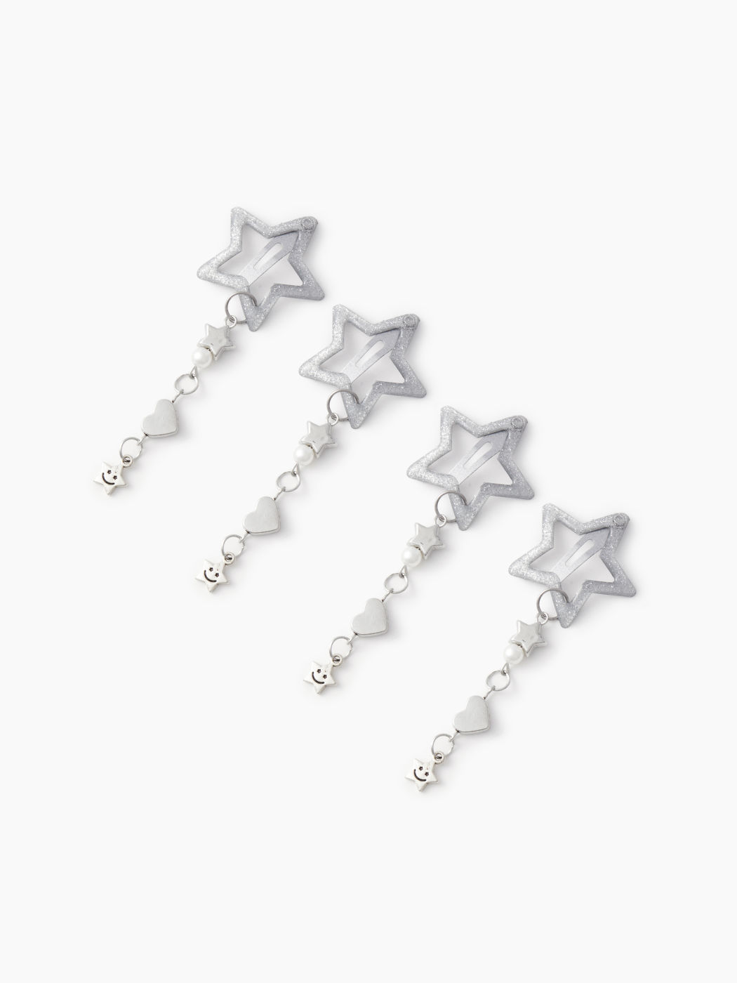 4pcs Star Hollow Hair Clips