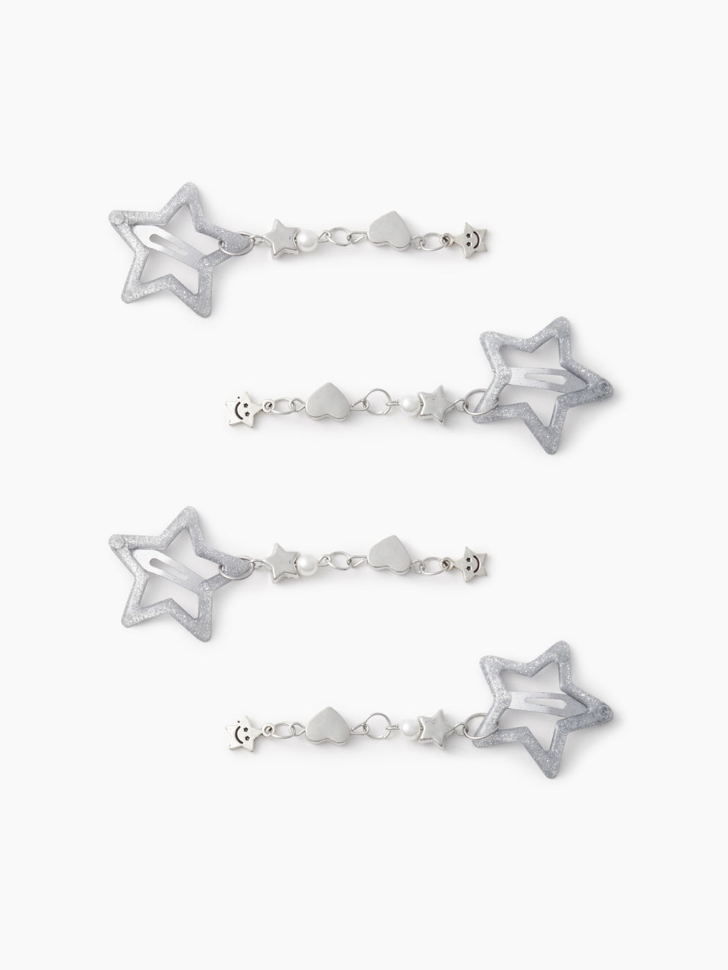 4pcs Star Hollow Hair Clips