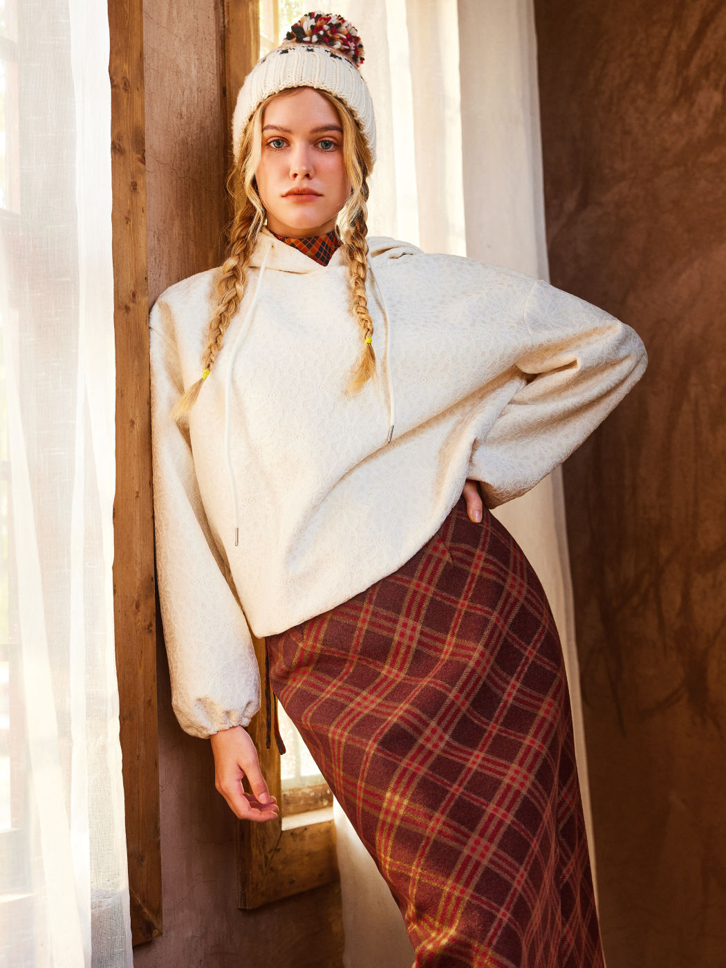  Spitze Kordelzug Kapuzenpullover