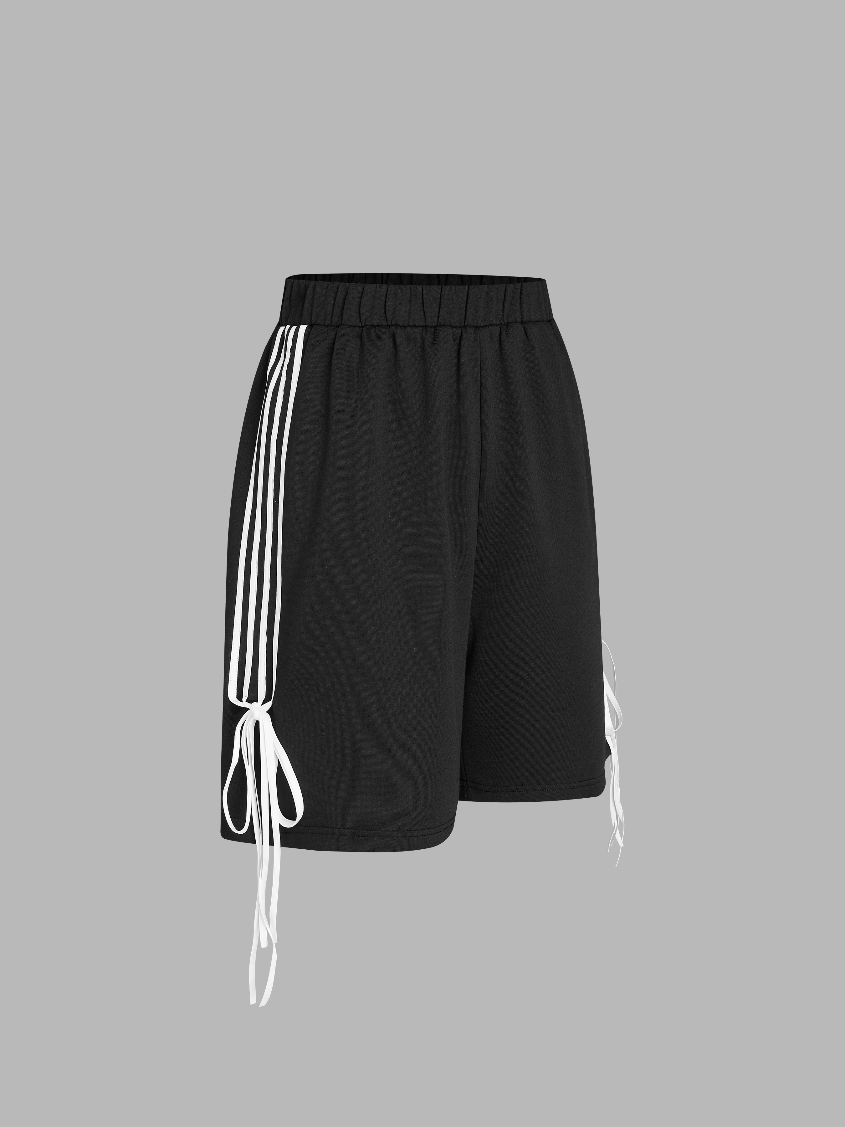 THEREDTHREAD / ザレッドスレッド】S lace up shorts
