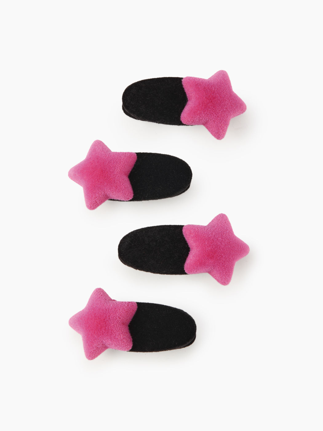 4pcs Fuzzy Star Hair Clips 