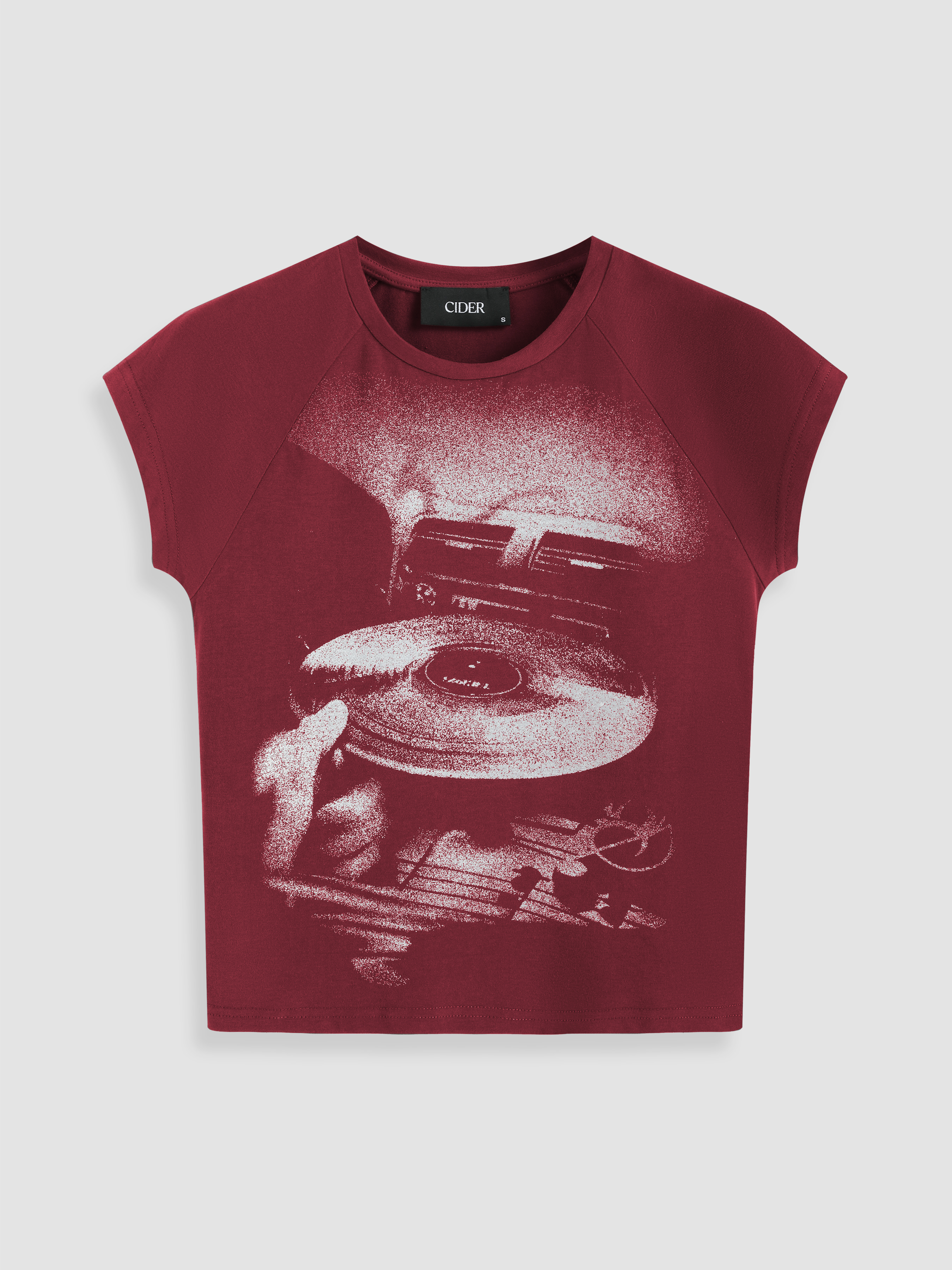 Jersey Round Neckline Graphic Short Sleeve Tee