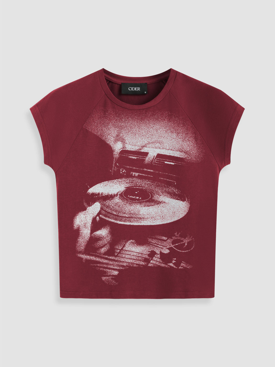 Kurzarm-T-Shirt aus Jersey mit rundem Ausschnitt und Grafik