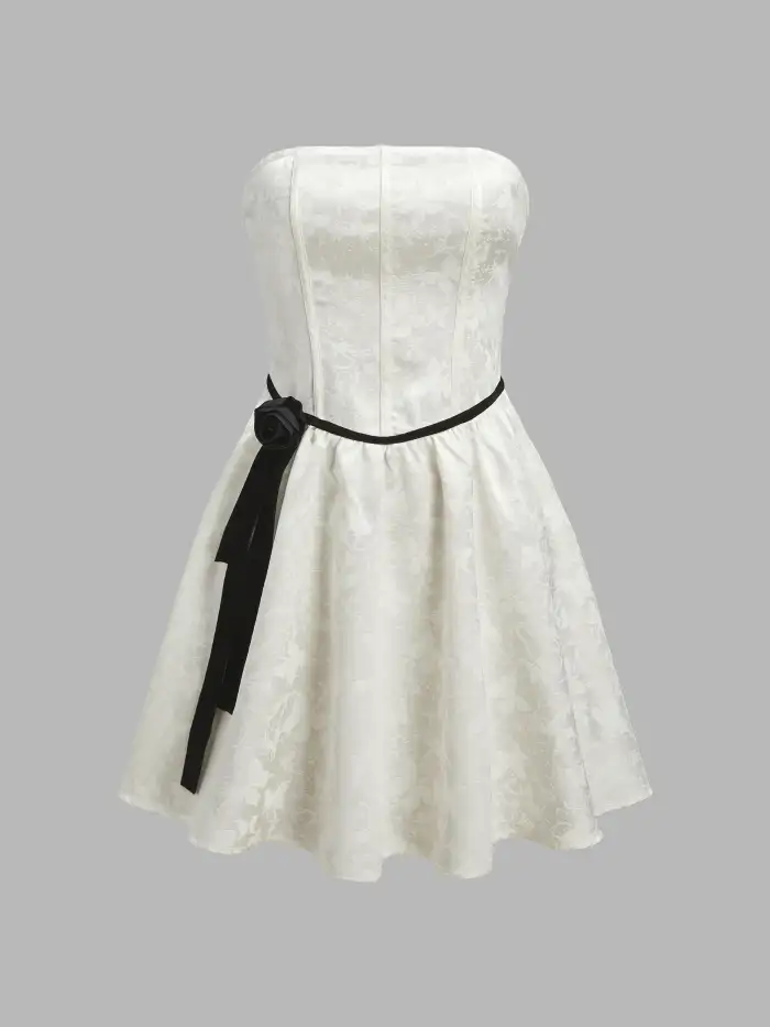 coquette graduation dress Dream Dress in Coquette Pink | Whimsically Feminine Timeless Twirly-Worthy  Dresses & Hair Bows main image 1