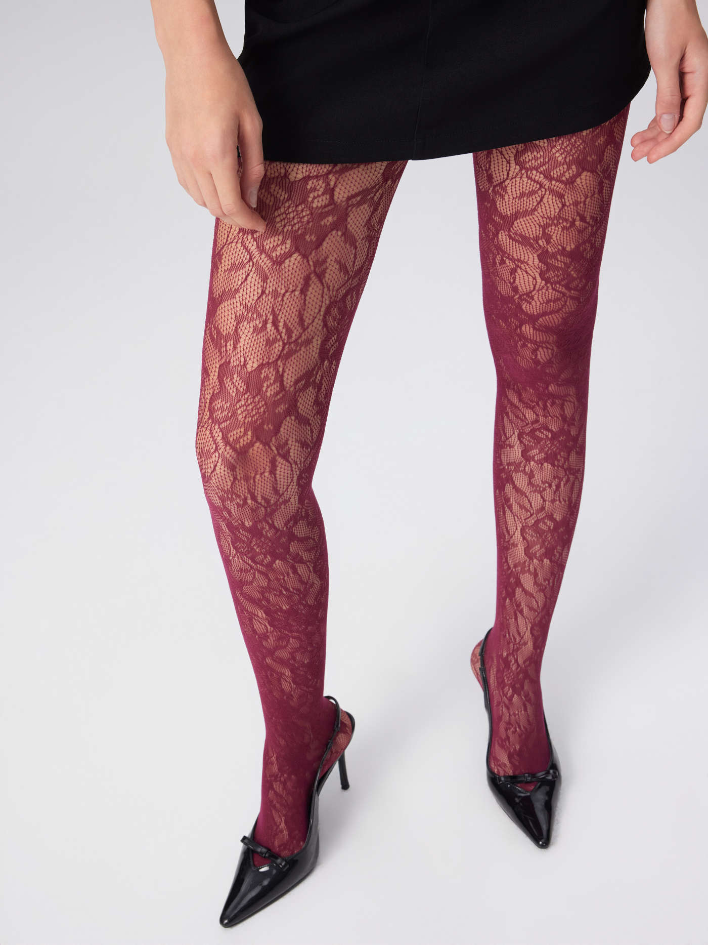 Floral Lace Tights