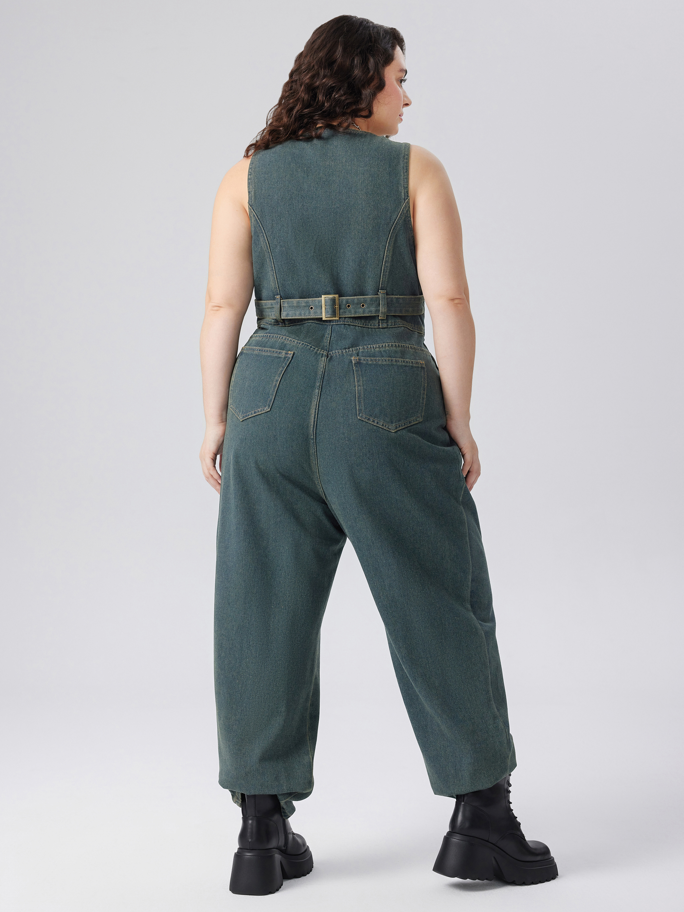 DU JOER デュ ジュール V NECK SALOPETTE B.C STOCK ☆ Du Jour V NECK