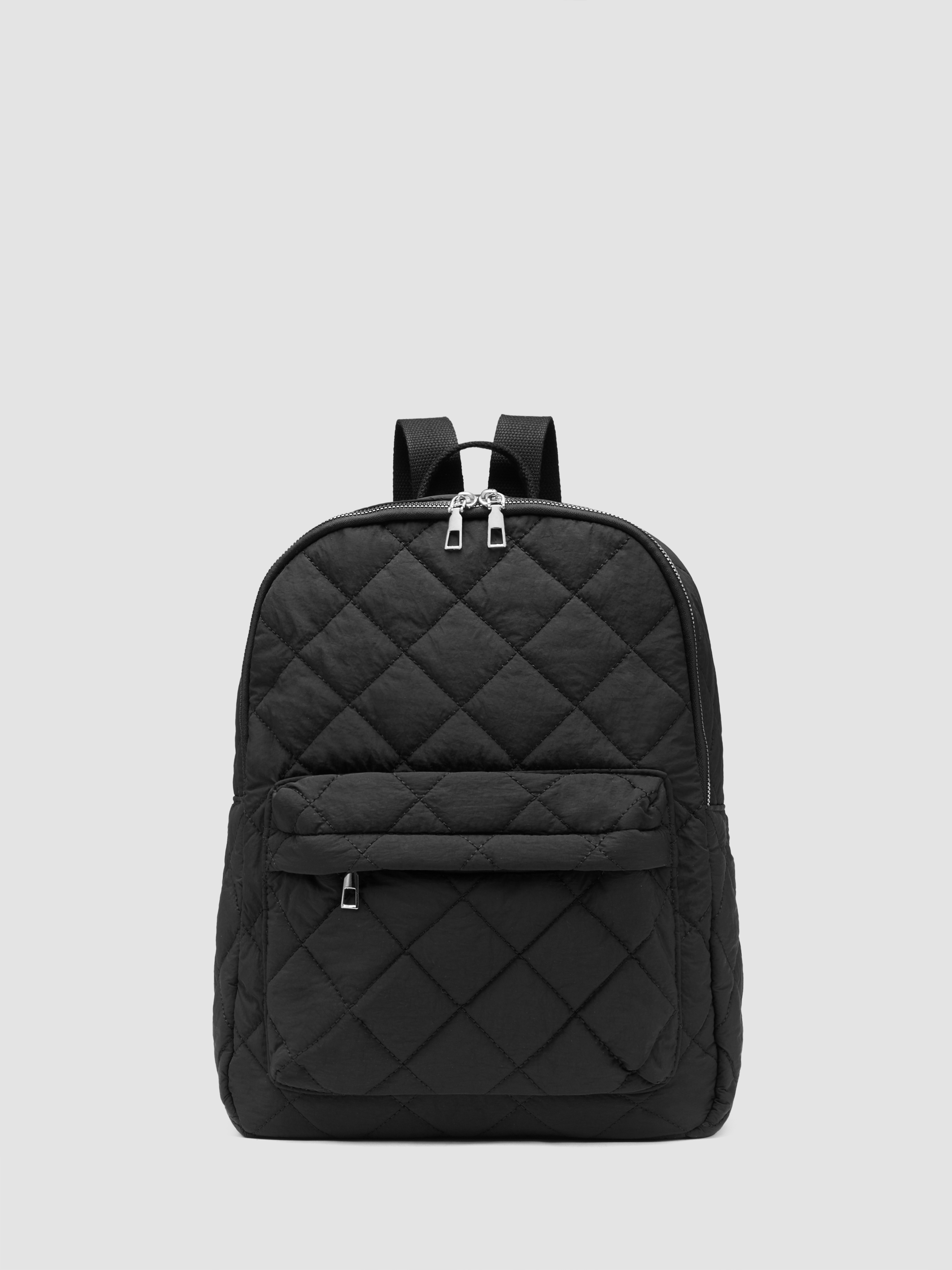 Woven Nylon Nylon Quilted Backpack For School Work