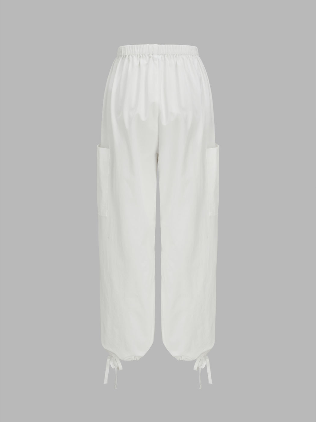 Elastic Waist Straight Leg Pocket Cargo Sweatpants