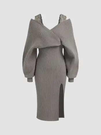 Woven Cotton Plaid Off-shoulder Button Front Ruffle Midi Dress For Daily Casual Holiday