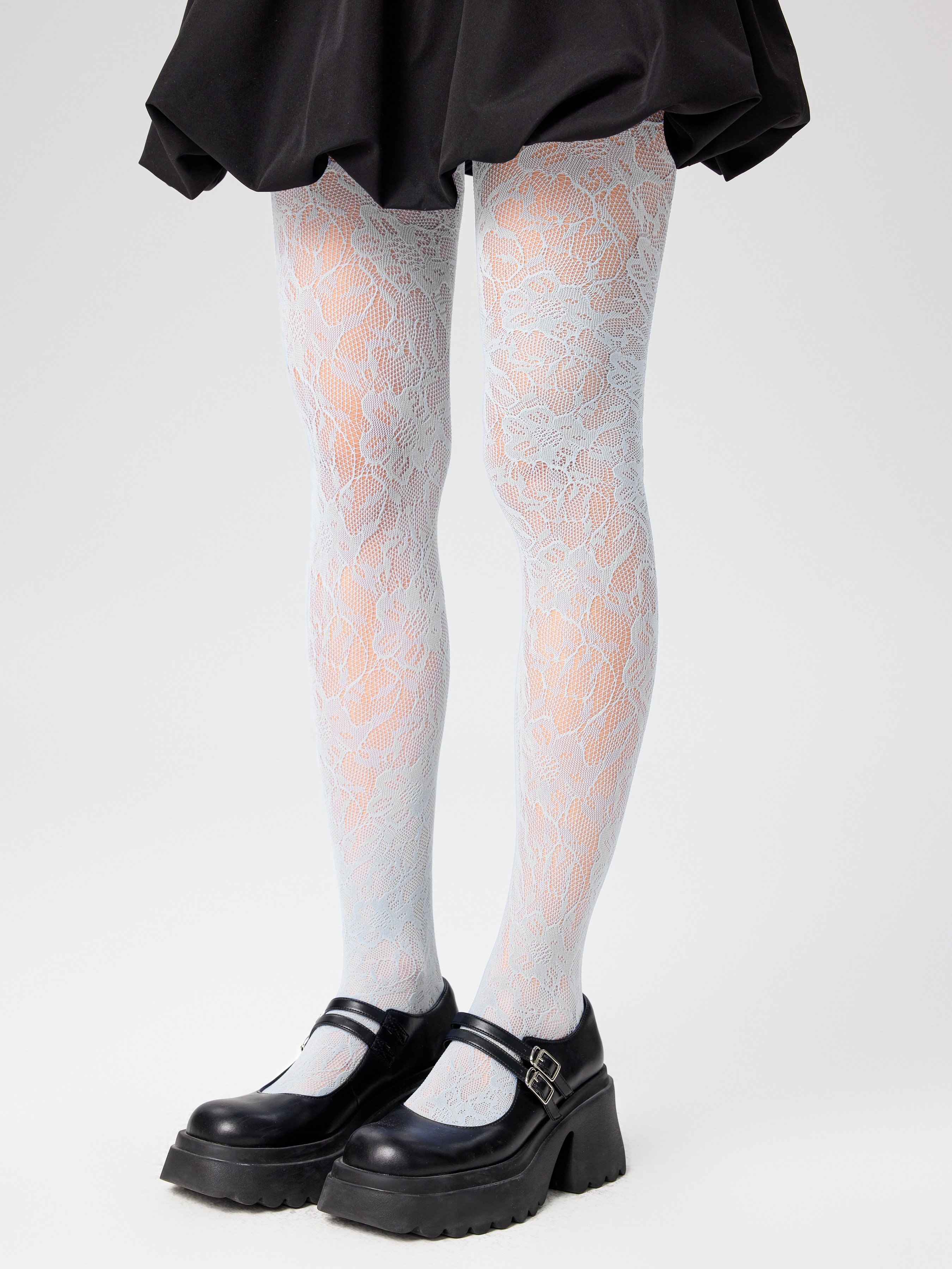 Perazecry - Floral Lace Tights