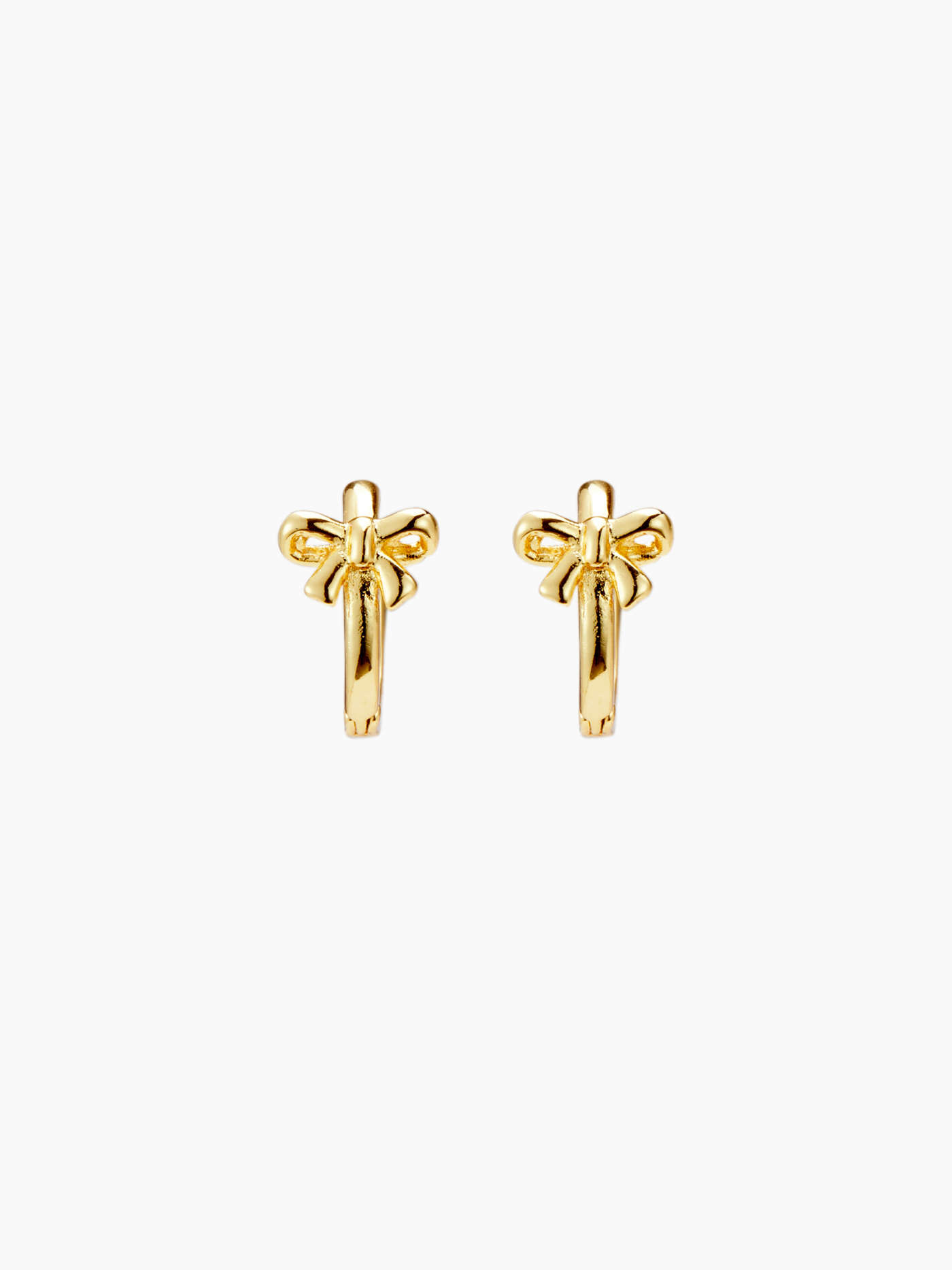 Bowknot Decor Hoop Earrings