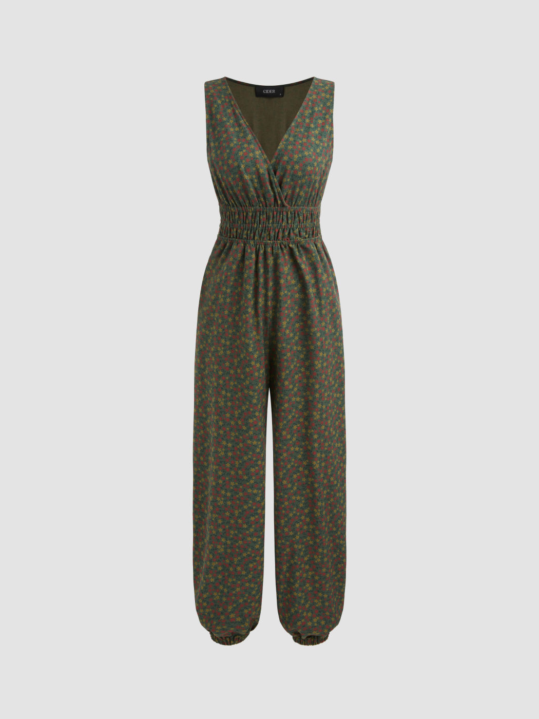 Ditsy Floral Pocket Jogger Jumpsuit