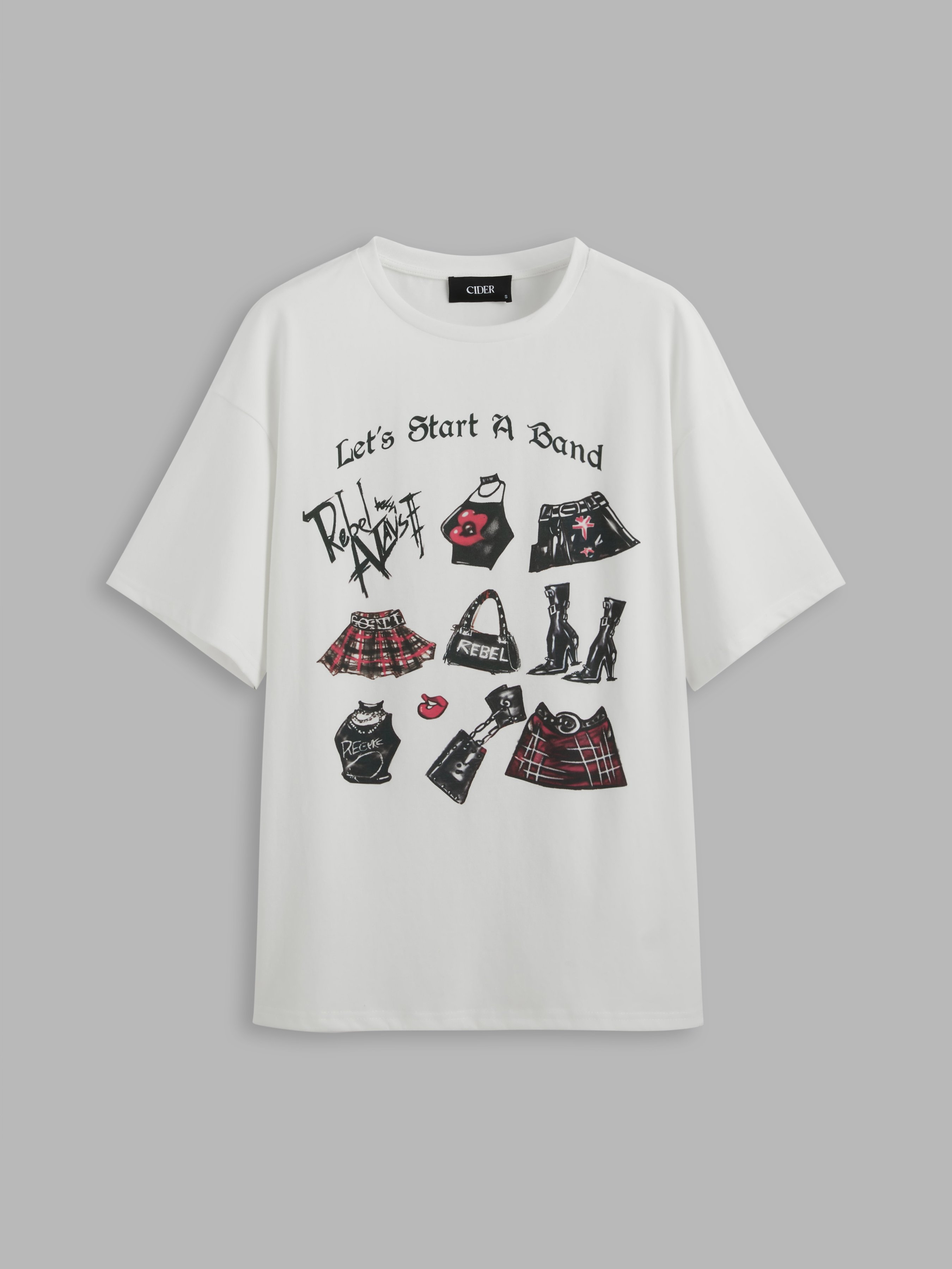 cute white graphic tees