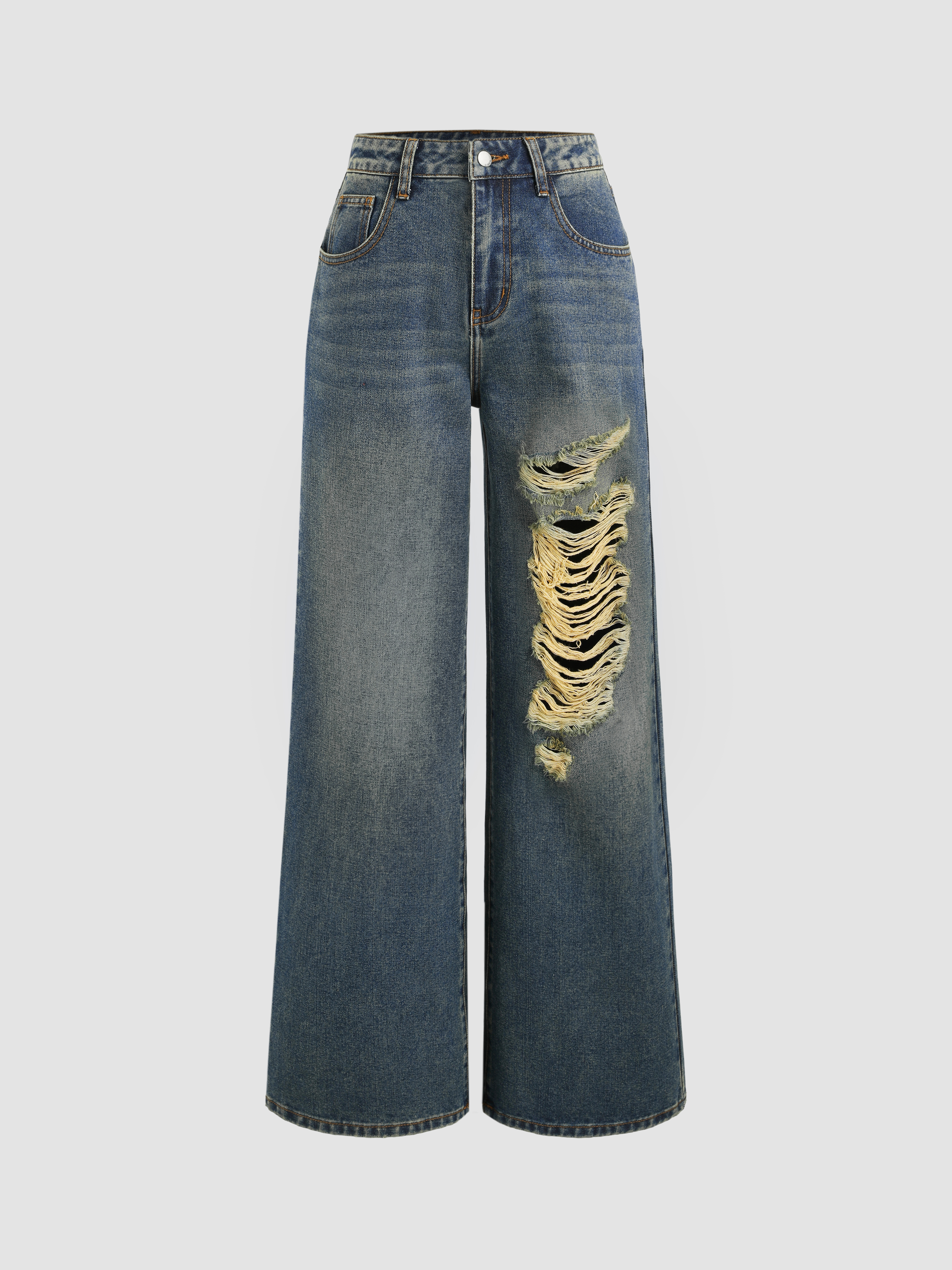 Y2K Outfits Western Outfits Straight Leg Jeans Denim Mid