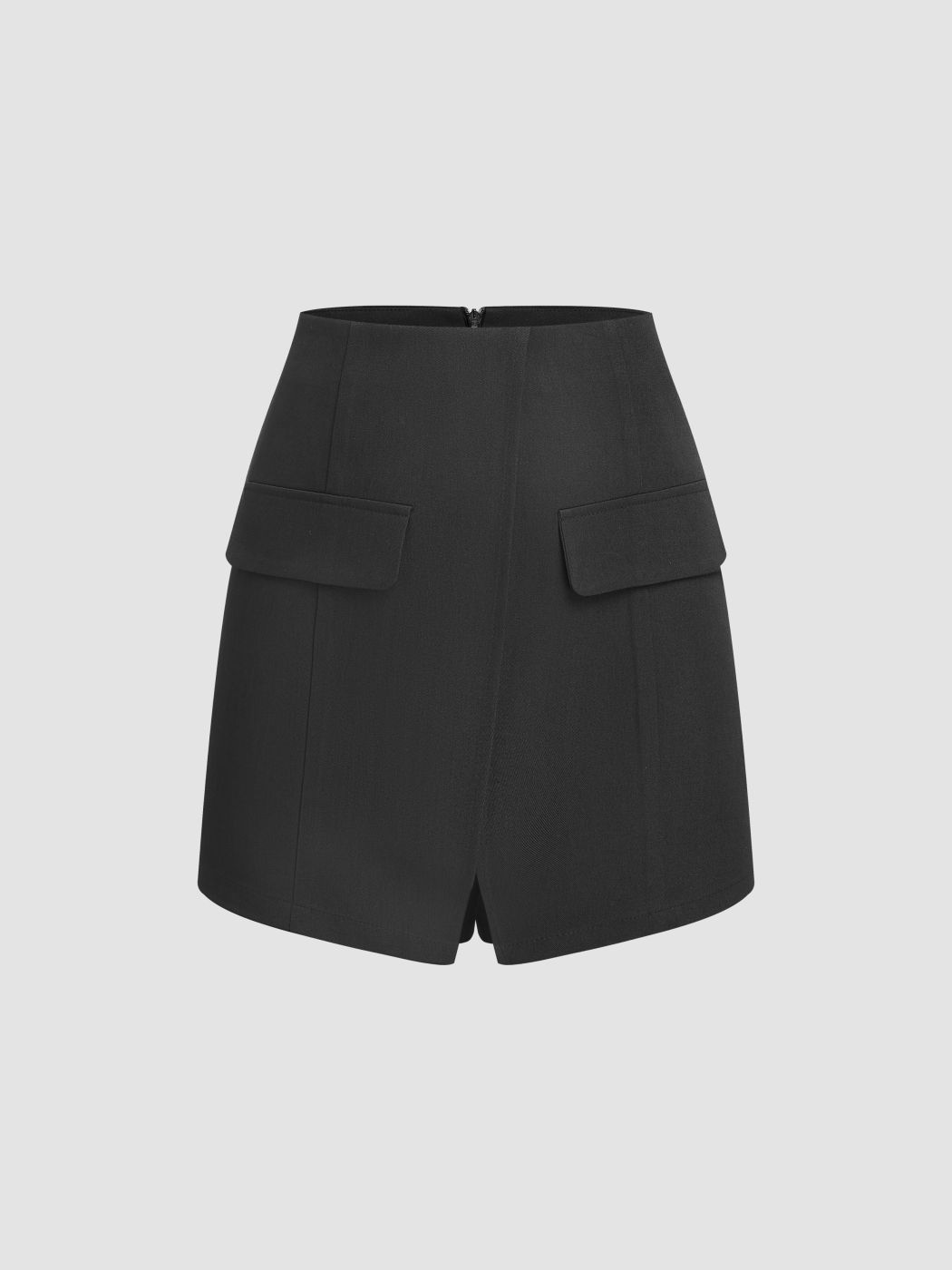  Gewebte Mittelhohe Geteilte Solid Shorts