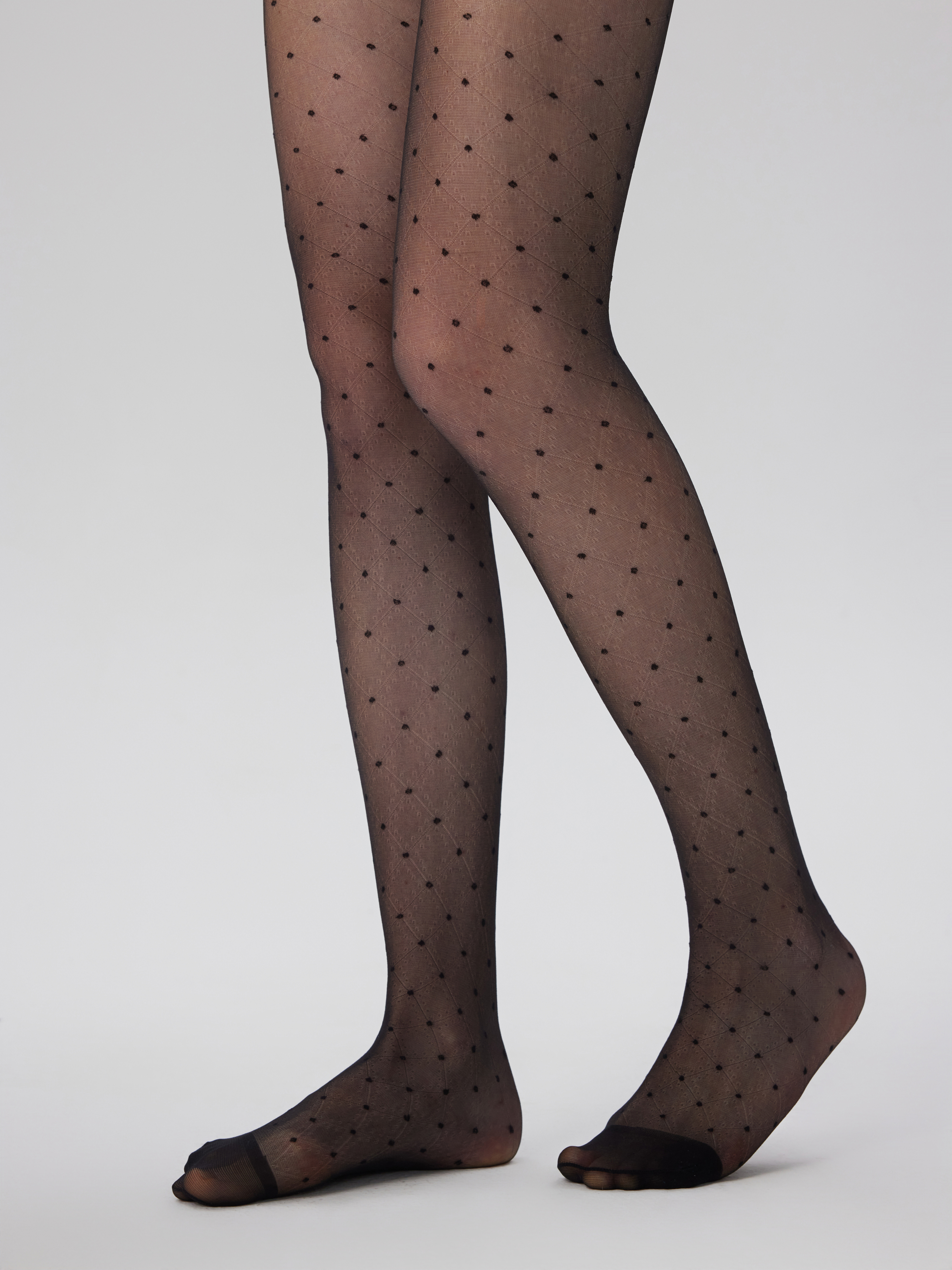 Argyle Polka Dot Strumpfhosen