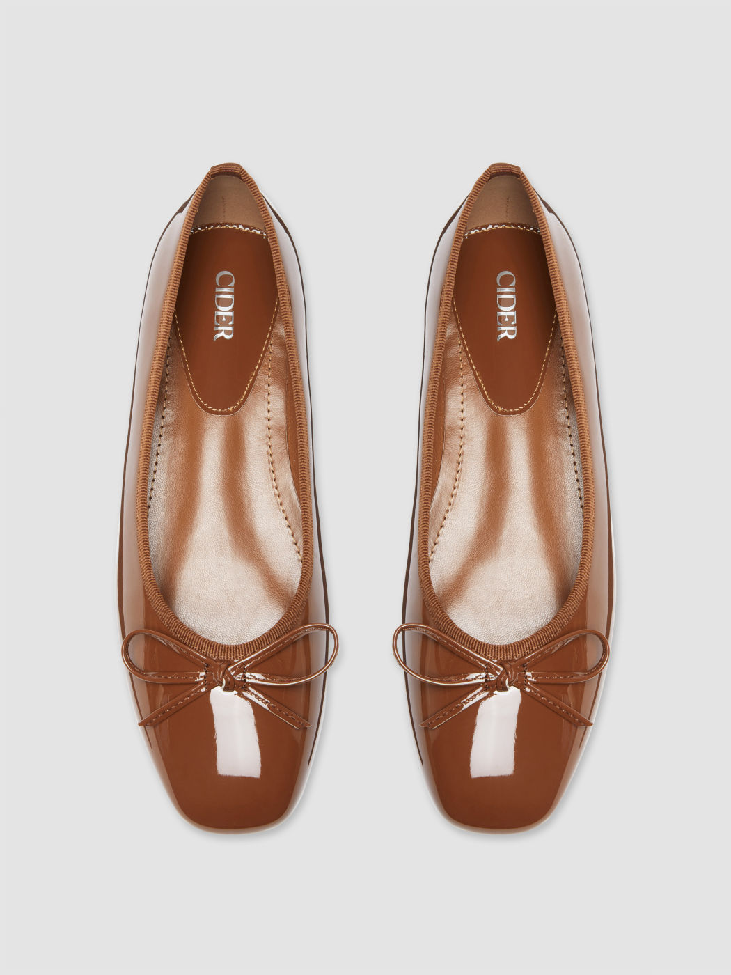 Ballet Mary Jane Flats mit Schleifendekor und quadratischem Absatz