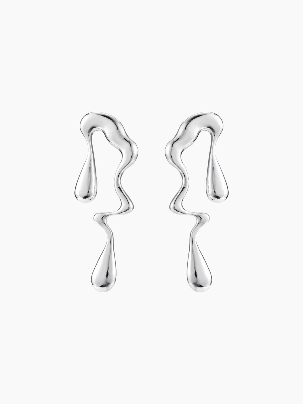 Irregular Water Drop Shaped Stud Earrings