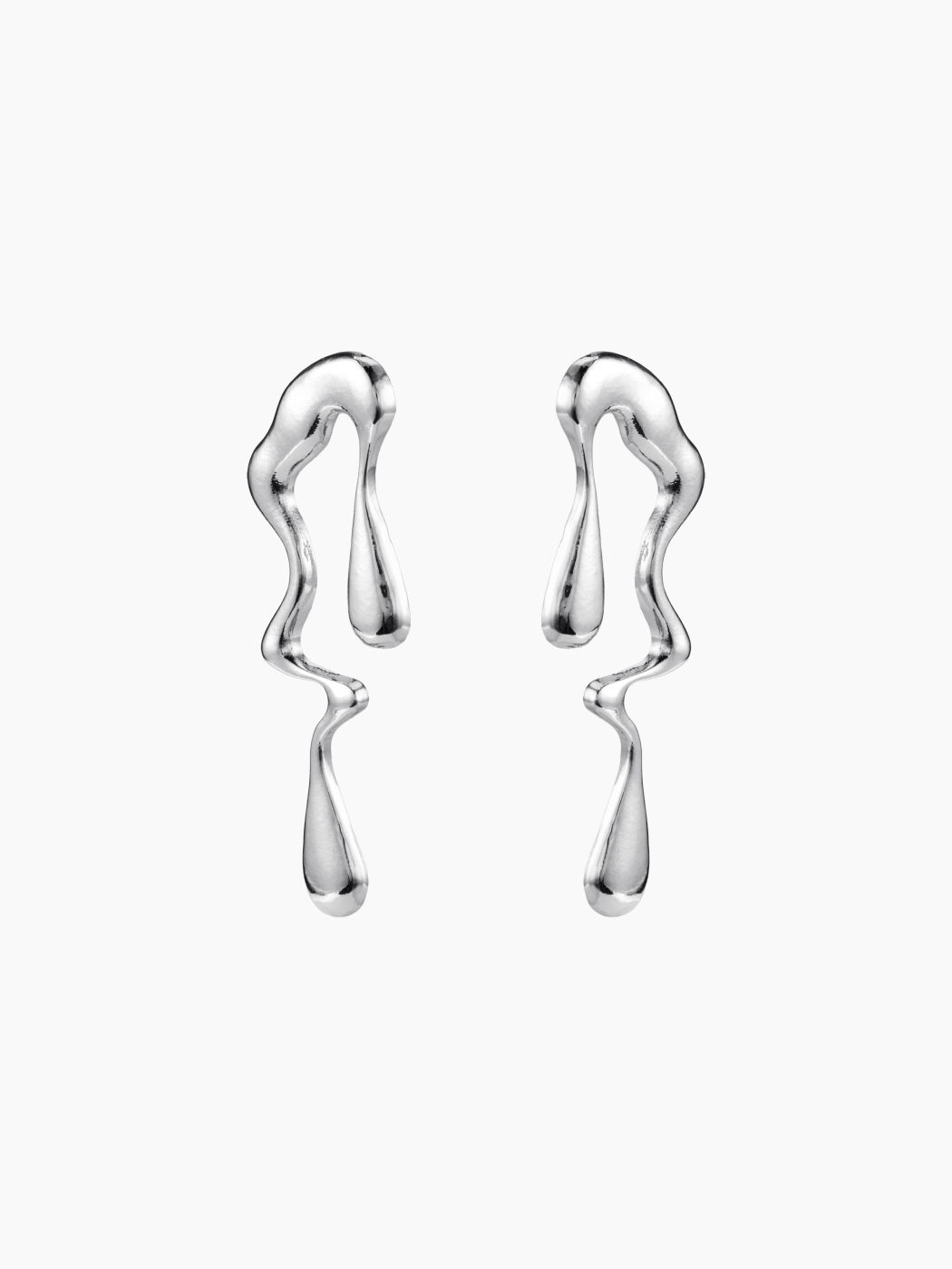 Irregular Water Drop Shaped Stud Earrings