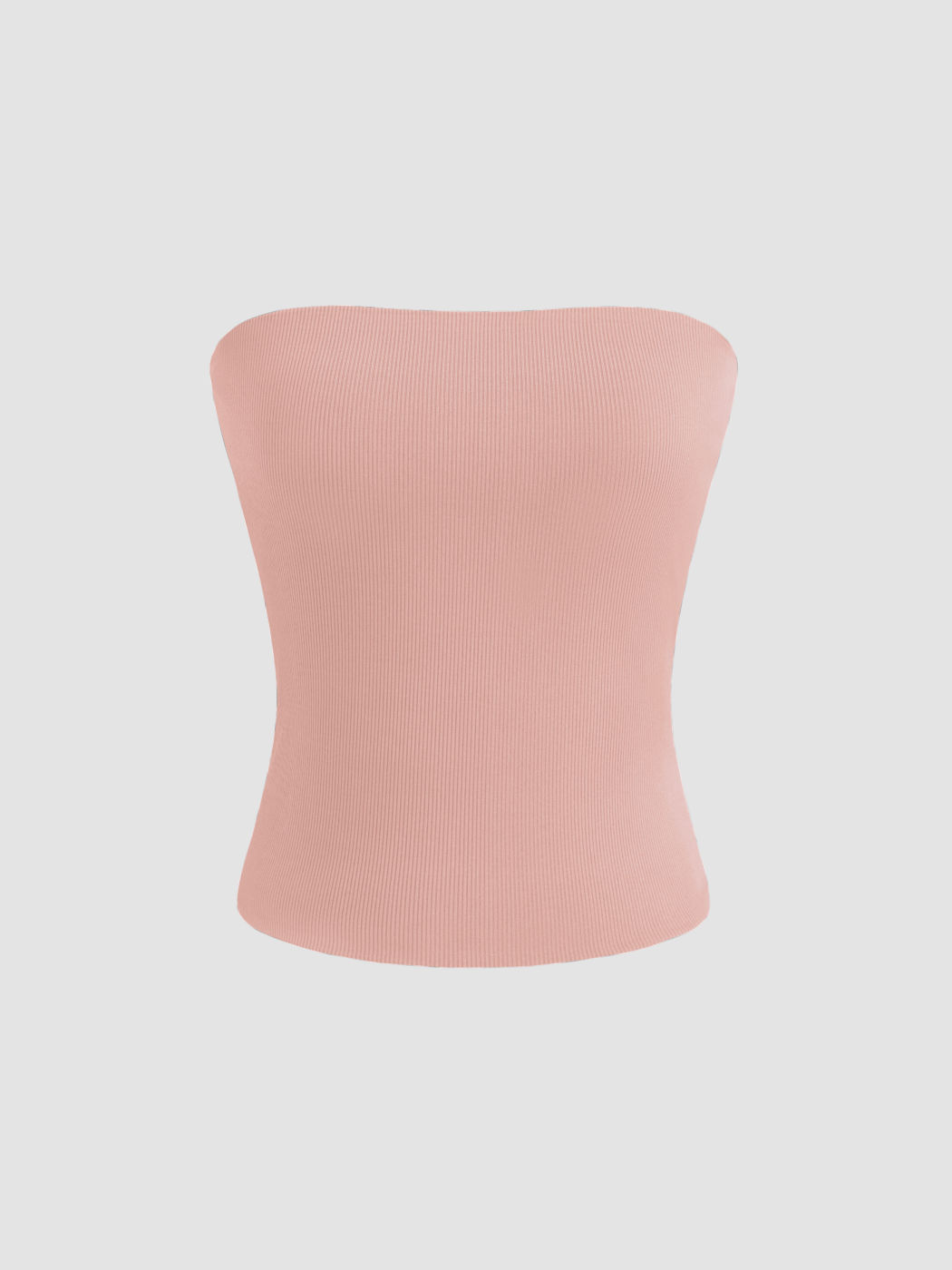  Jersey Solid Zwei-Wege-Tube Crop Top