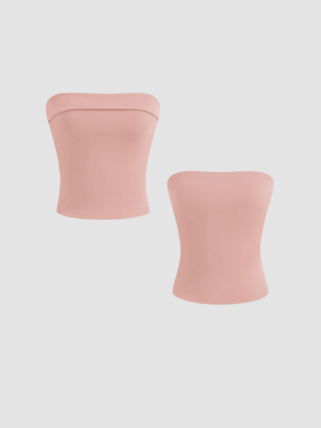  Jersey Solid Zwei-Wege-Tube Crop Top