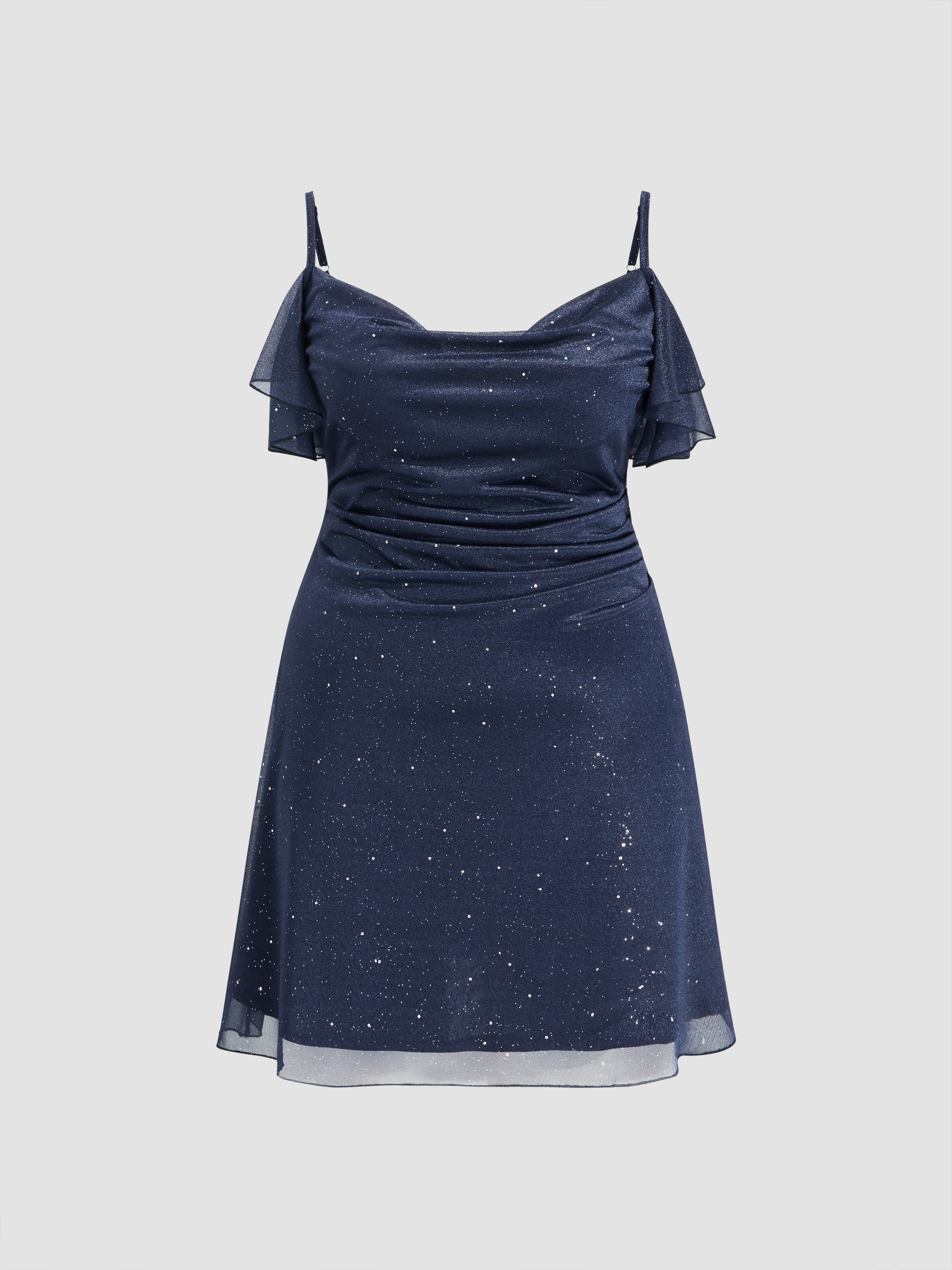 【CIDER】スパンコール ホルター ソリッド ミニドレス Shop the Latest Taylor Swift Eras Tour Dress Outfit at Cider