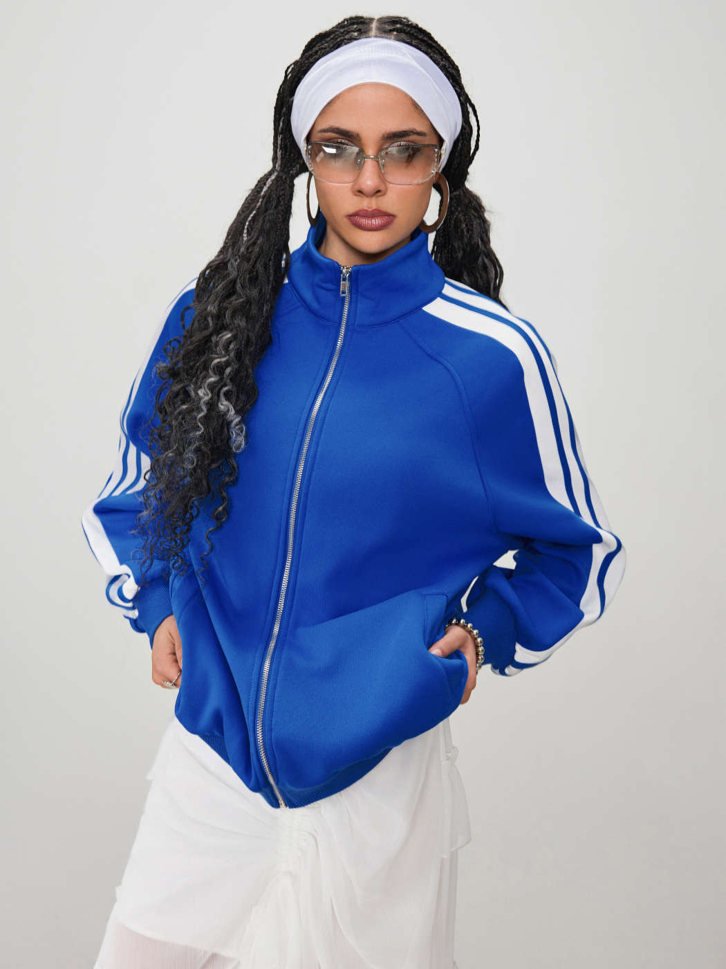 Mandarin collar on sale sweatshirt