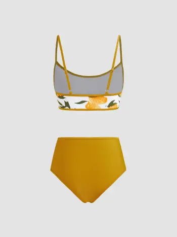 Simpatico bikini con stampa di fragole