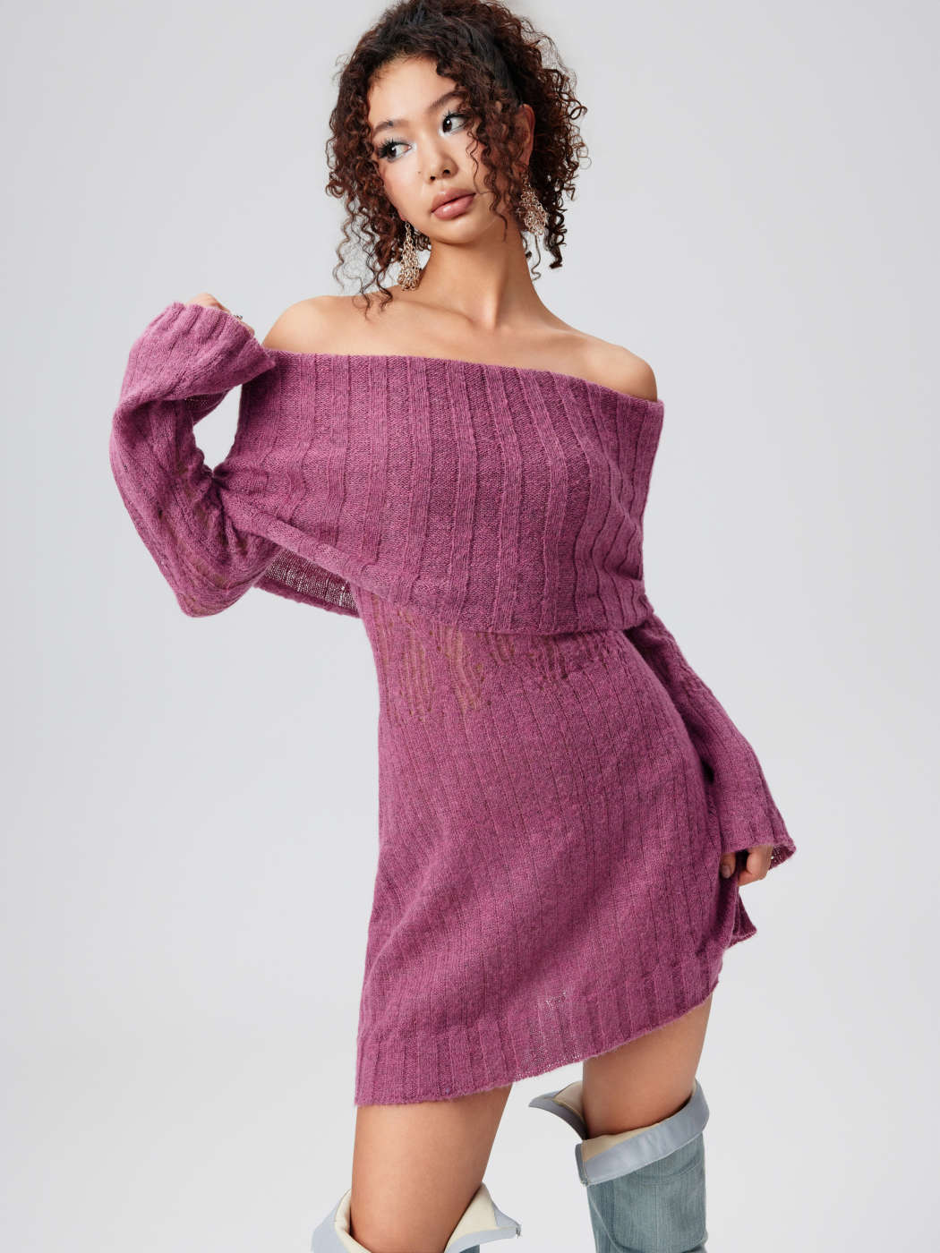 The Shoulder Mini Dress Urban Outfitters Sweater Dress BDG Urban