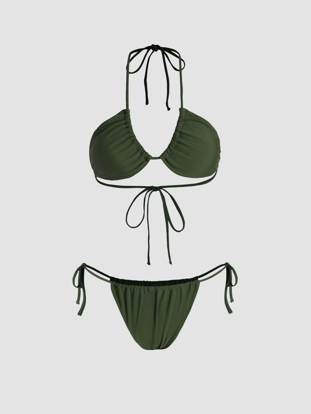 Kreuzförmiges Halter-Bikini-Badeanzug