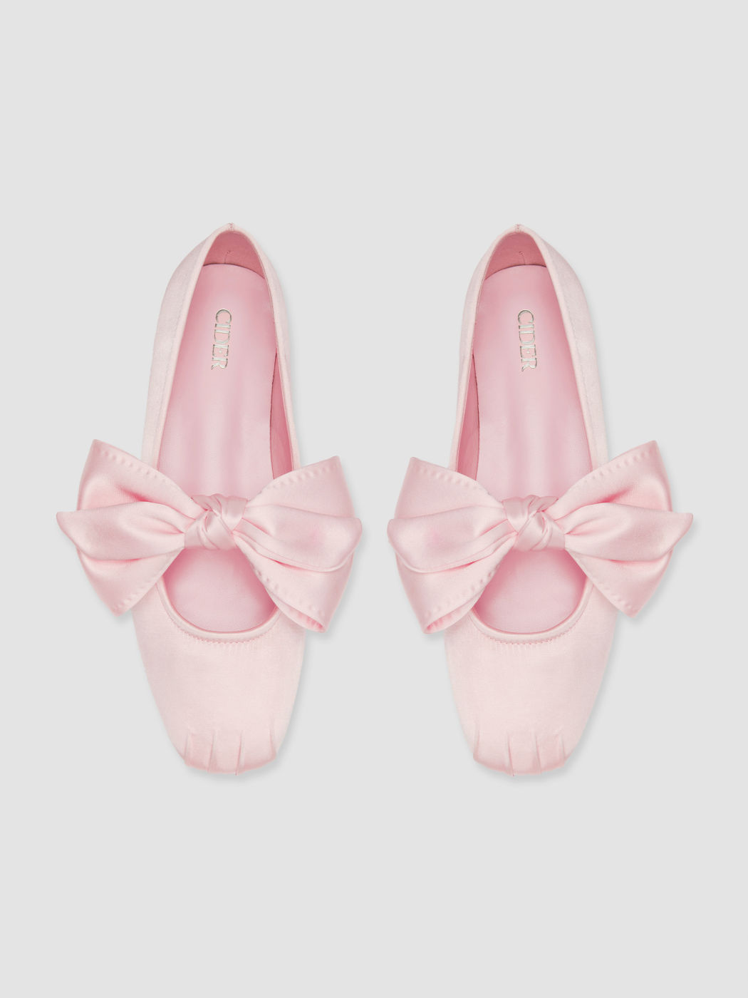 Schleifen-Dekor Satin Mary Jane Schuhe