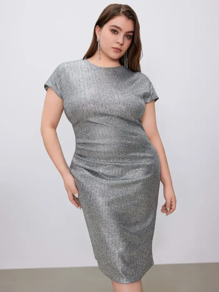 green emerald velvet dress Helen Rose Gold Sequin Mini Dress