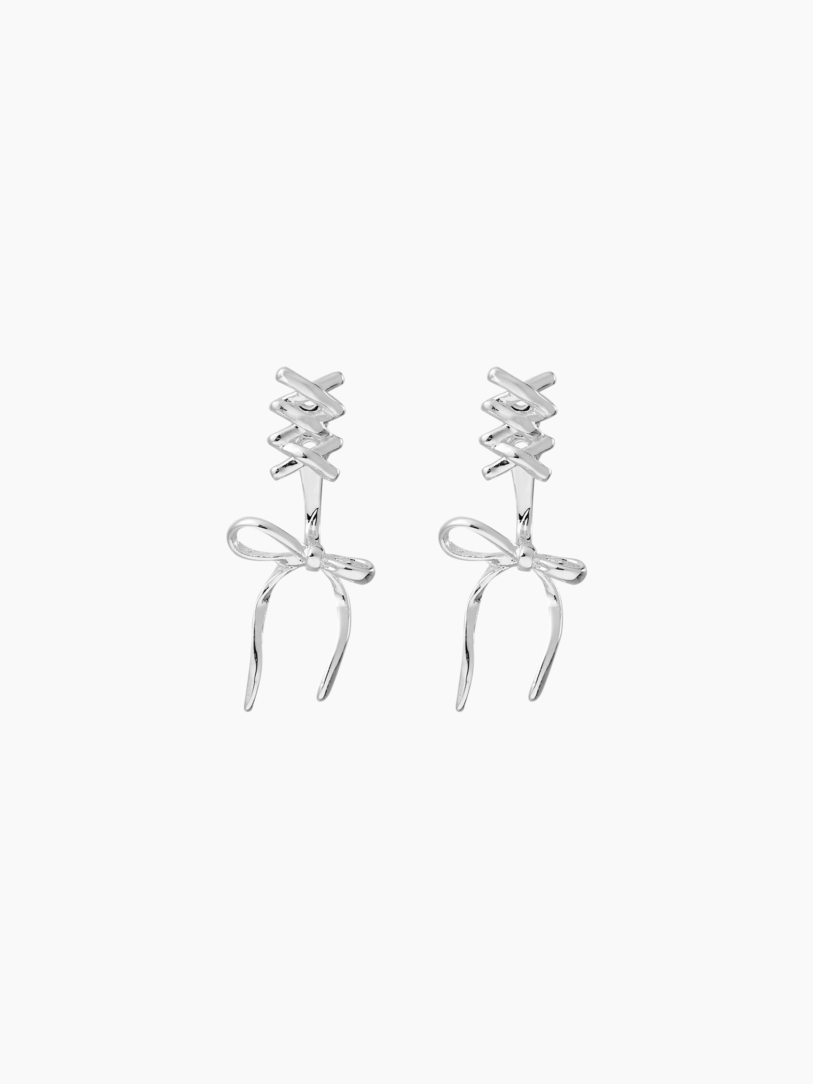 Bow Earrings • Trendy Bowknot Stud Earrings in 18K Gold Sterling Silver by Kateryna's Jewelry
