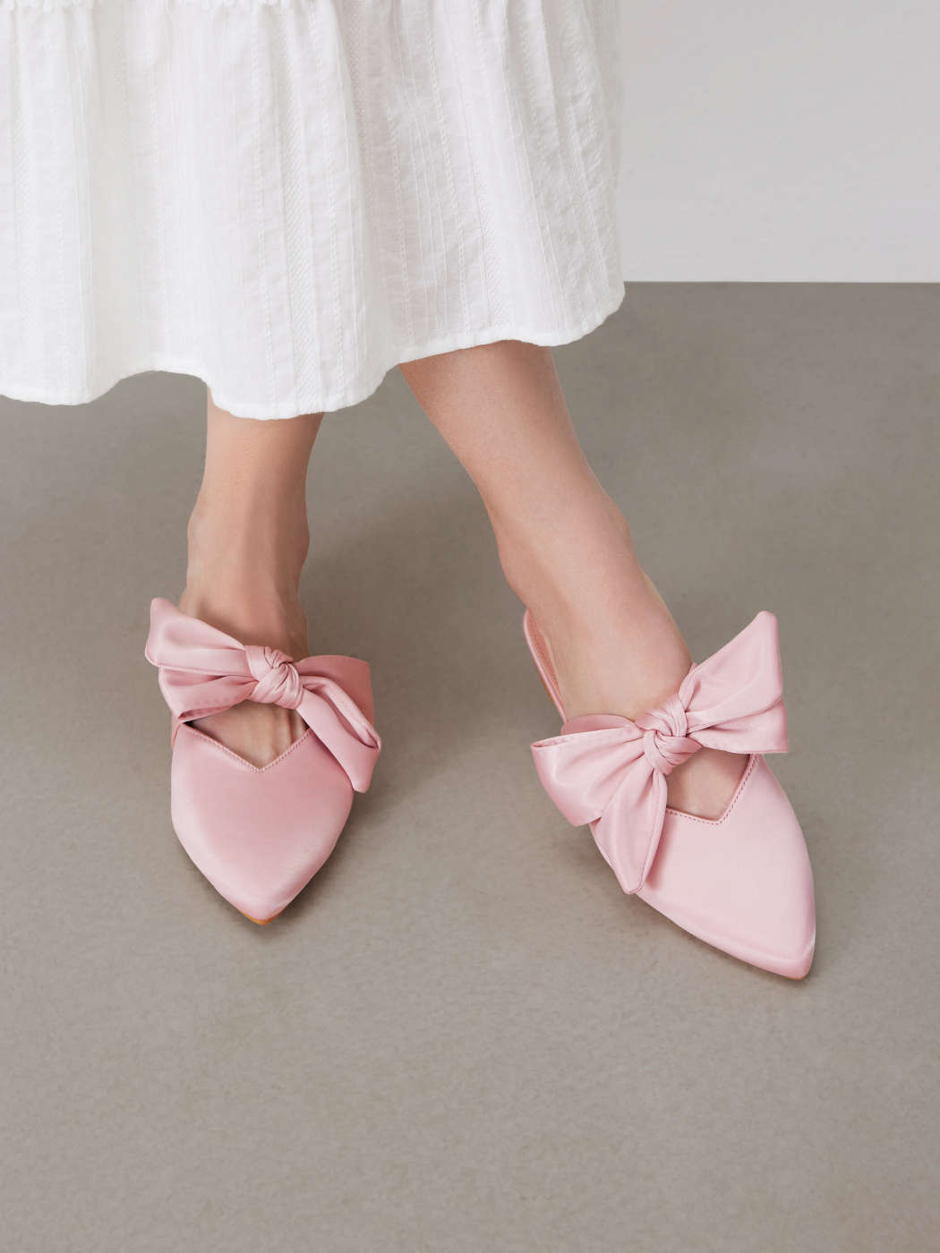 BALLET BOWKNOT POINTED TOE FLATS For Daily Casual Date Picnic