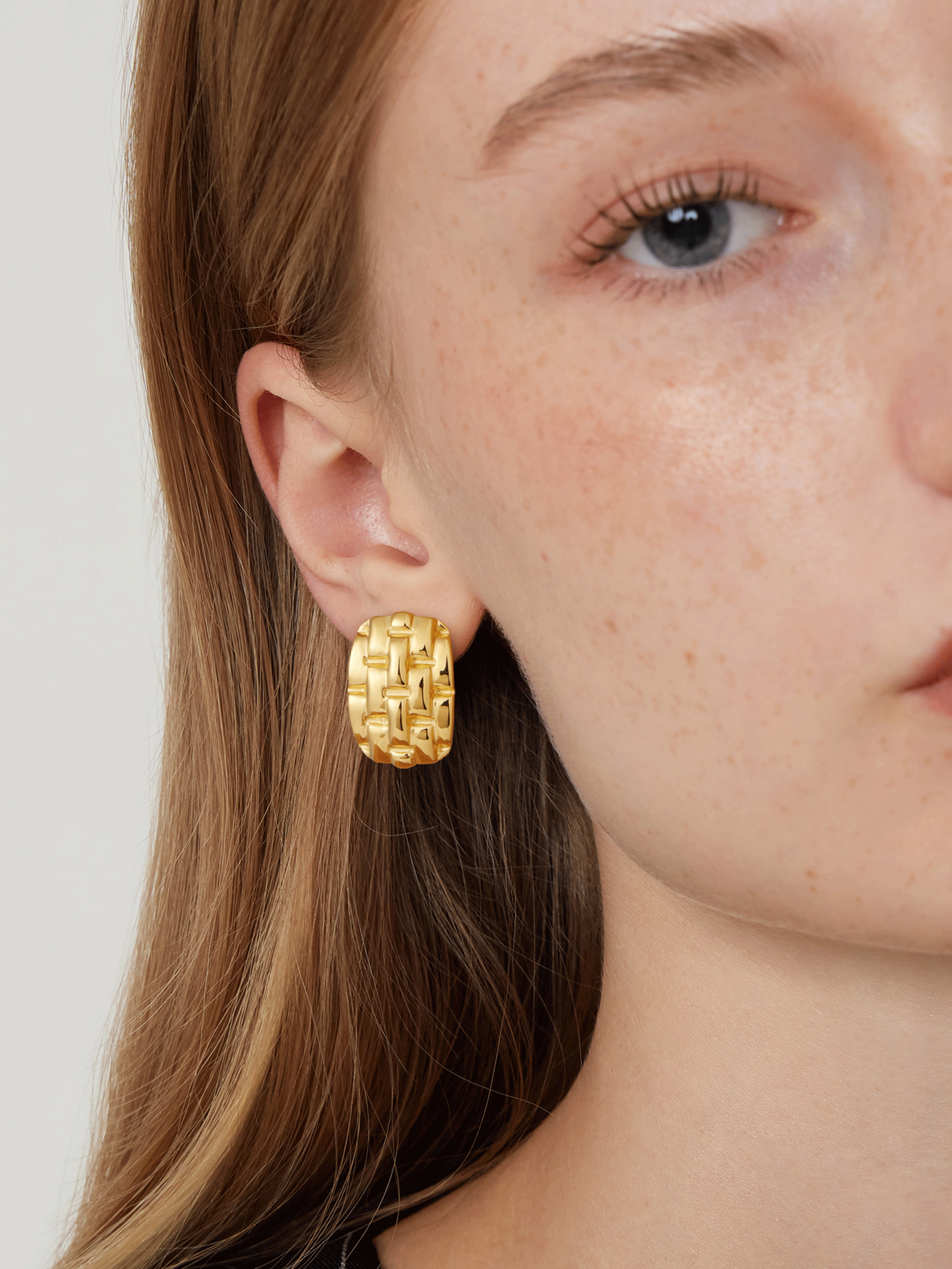 Trendy Hoops Elegant Gold Plated Earrings – VOYLLA