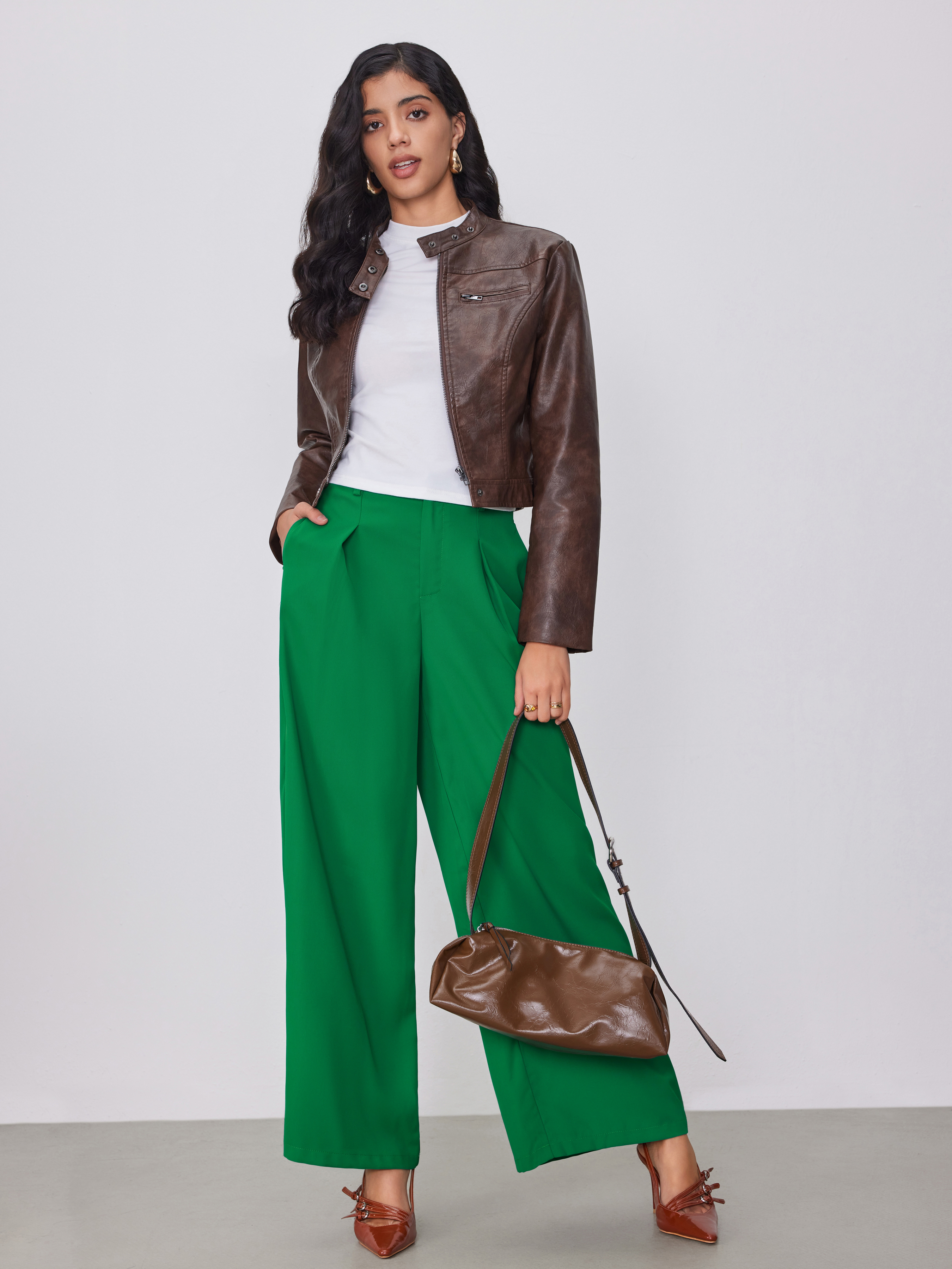 【新品】【完売品】HOPE Wide-leg Workwear Trousers Darted Wide Cotton Trousers – VERSEAS