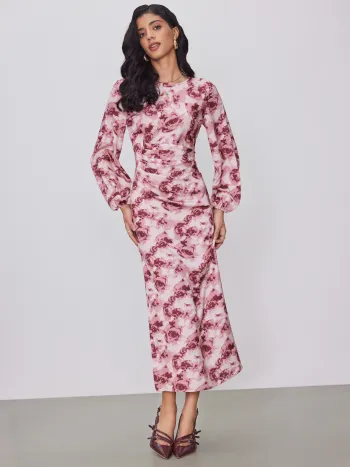 High Neck Knotted Maxi Dress