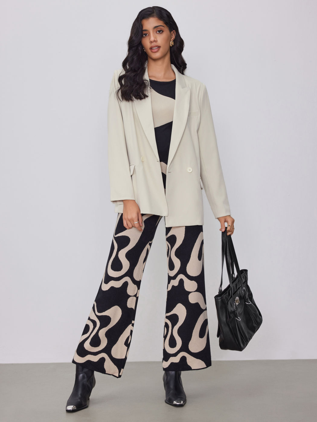 Notched Collar Pocket Blazer