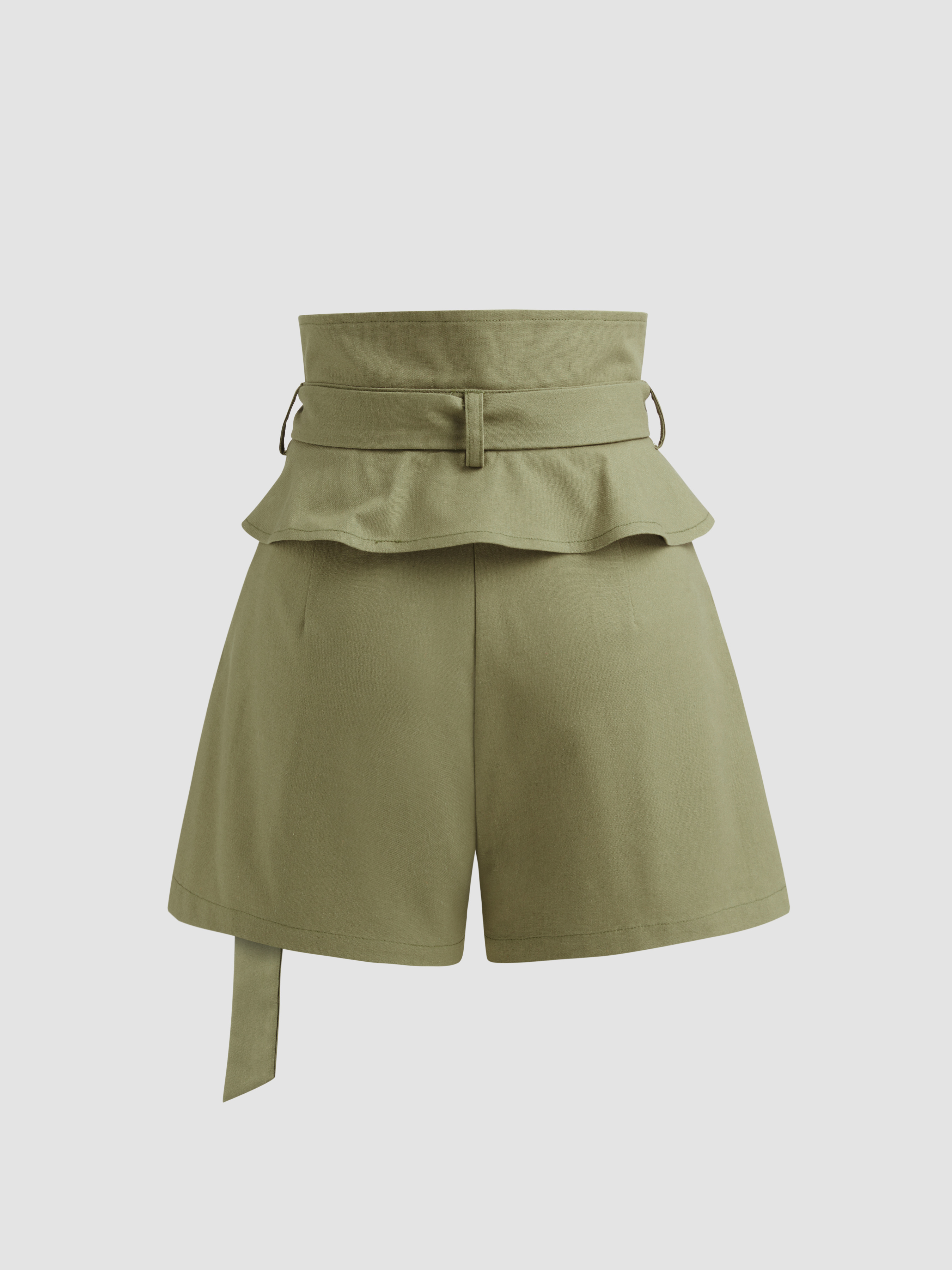 DIANTE Belted Tight Shorts 72 BECベージュ BELTED SHORTS WITH DARTS - Mid-camel | ZARA United States