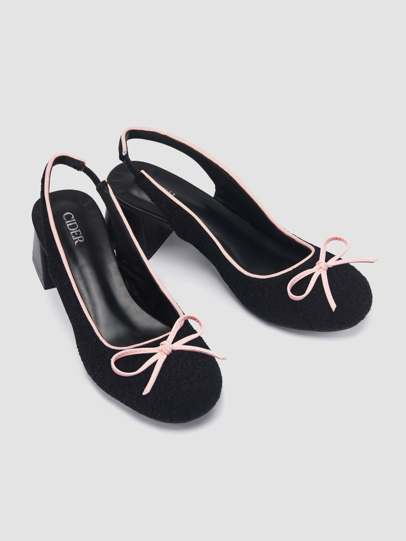 Sling Back Bowknot Decor Mary Jane Shoes