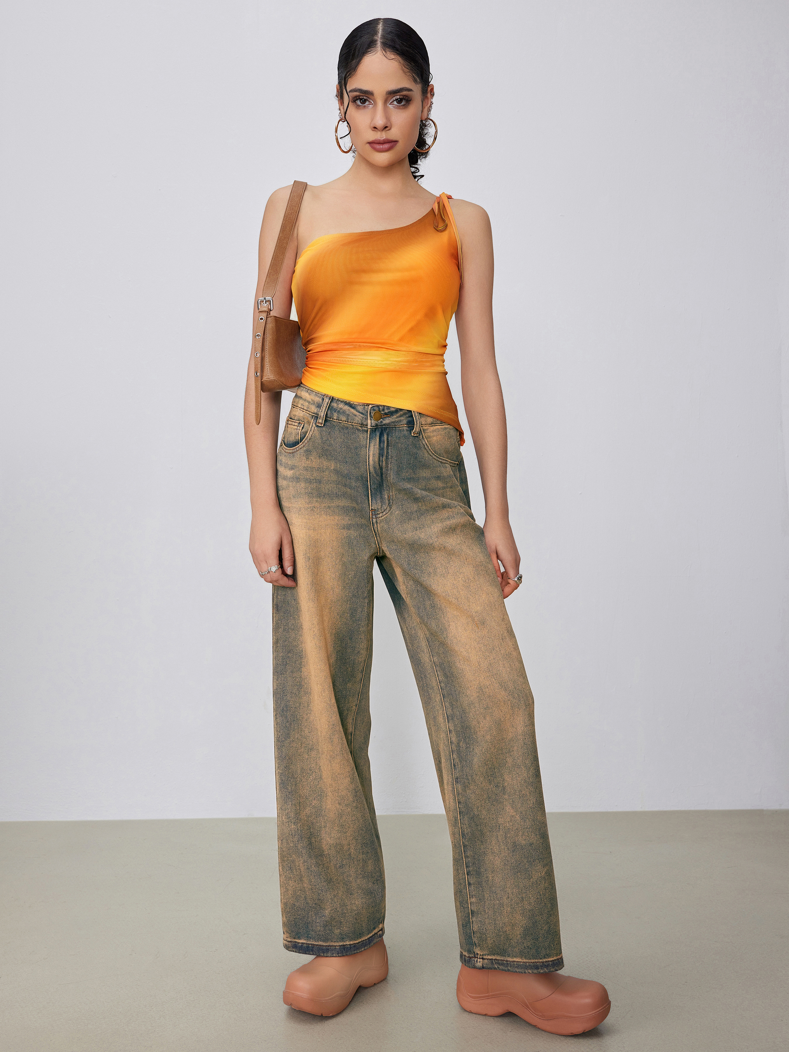 Music Festival Concert Outfits One Shoulder Tops